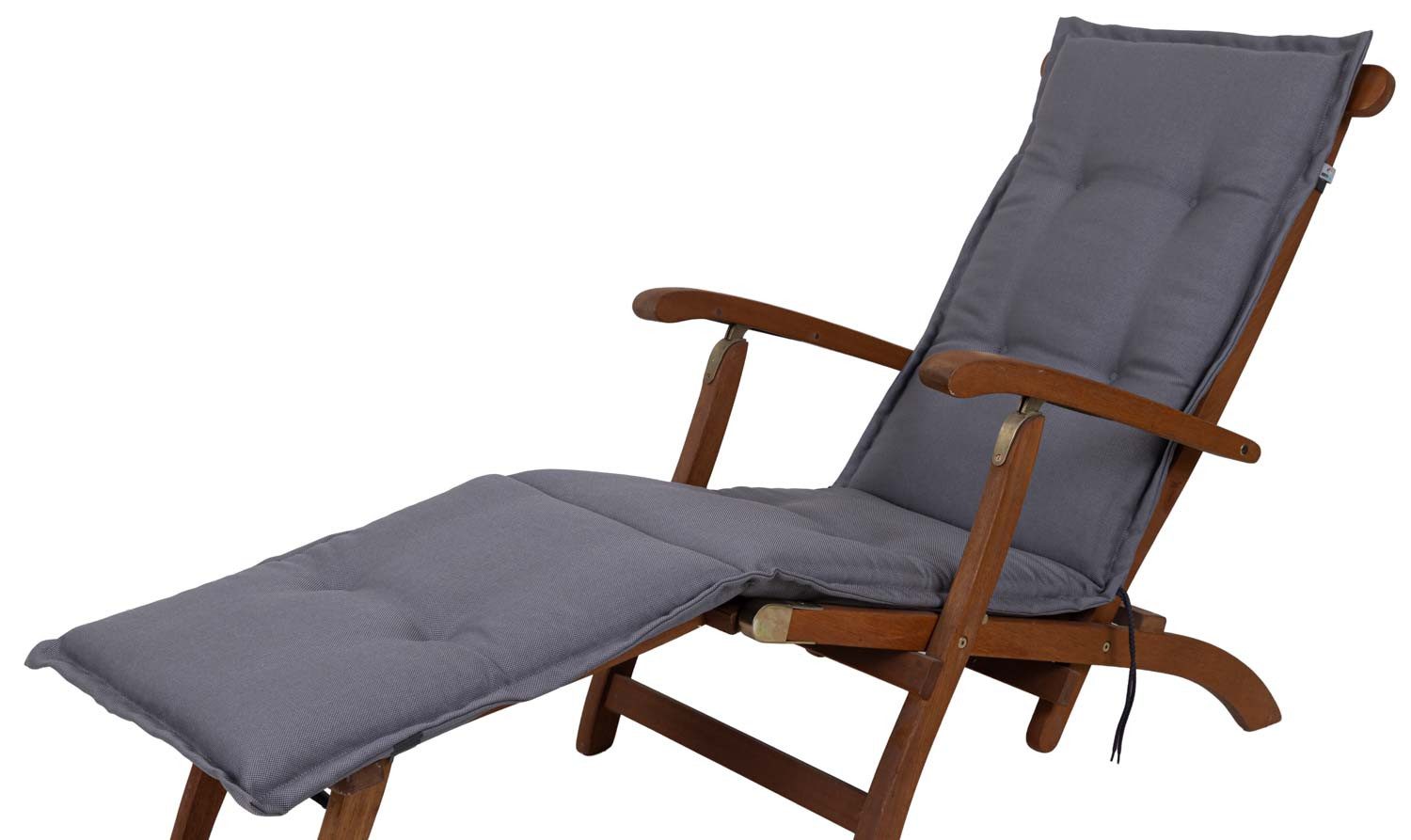 KETTtex Sesselauflage Deckchair Florence 2328 dunkelgrau wasserabweisend 190x50x6 cm