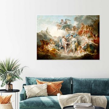 Posterlounge Poster François Boucher, Amor und Psyche feiern Hochzeit, Malerei