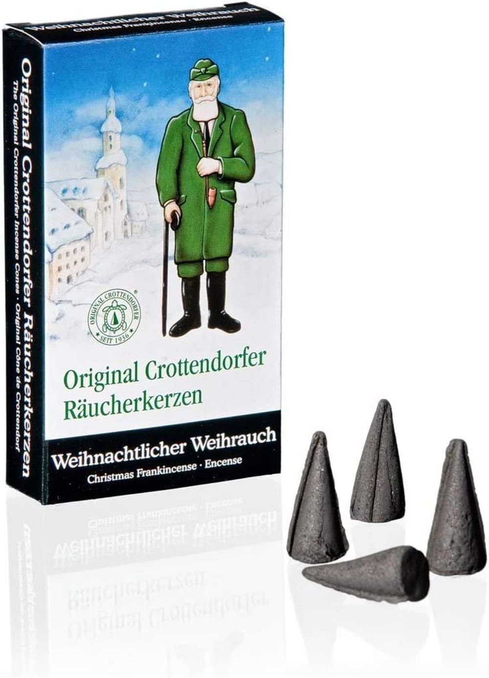 Crottendorfer Räucherkegel 10 Päckchen Räucherkerzen - 5 x Weihrauch, 5 x Sandelholz