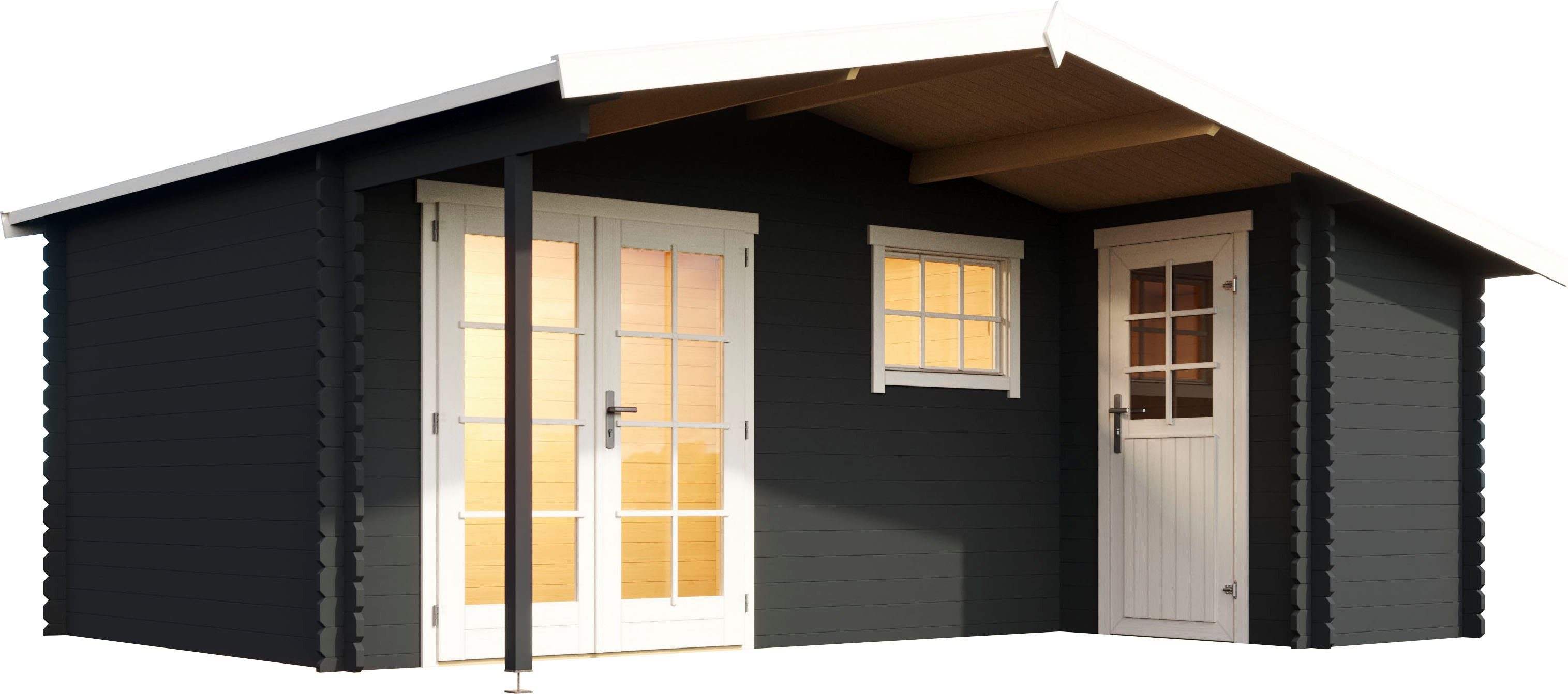 LASITA MAJA Gartenhaus LITTLE ROCK, BxT: 559x480 cm, (Set, inkl. Fussbodenbretter zum verlegen)