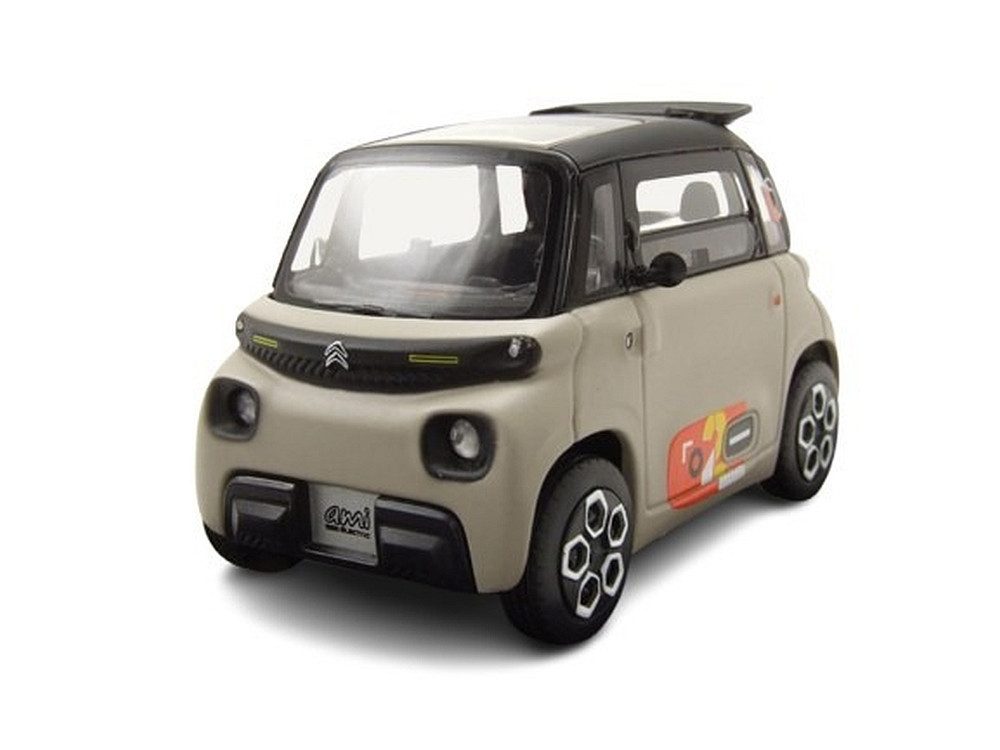 Norev Modellauto Citroen Ami 100% electric 2025 silber schwarz My Ami Peps, Maßstab 1:43