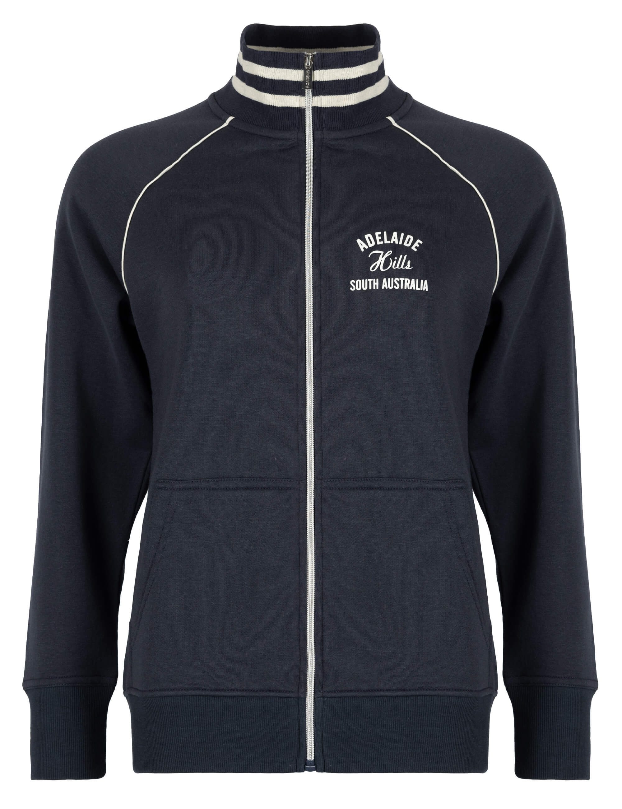 ROADSIGN australia Sweatjacke Urban Stripe (1, 1-tlg., 1) bequemer Style mit Raglanärmeln für sportliche Freizeitkombis