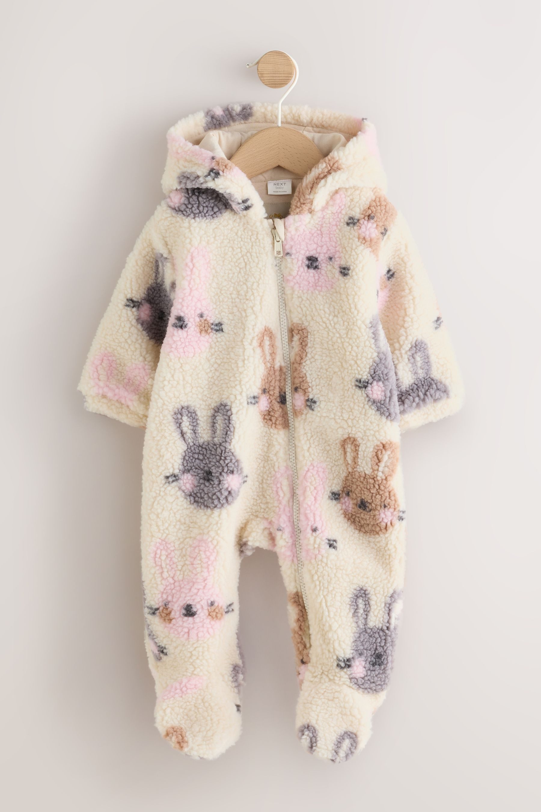 Next Fleeceoverall Baby-Einteiler aus Teddyfell mit Kapuze (1-tlg)