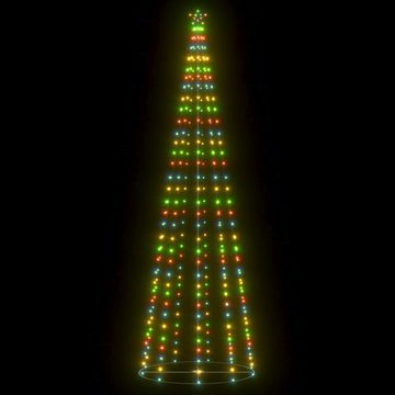 vidaXL LED Baum Weihnachtsbaum in Kegelform 330 LEDs Bunt 100x300 cm