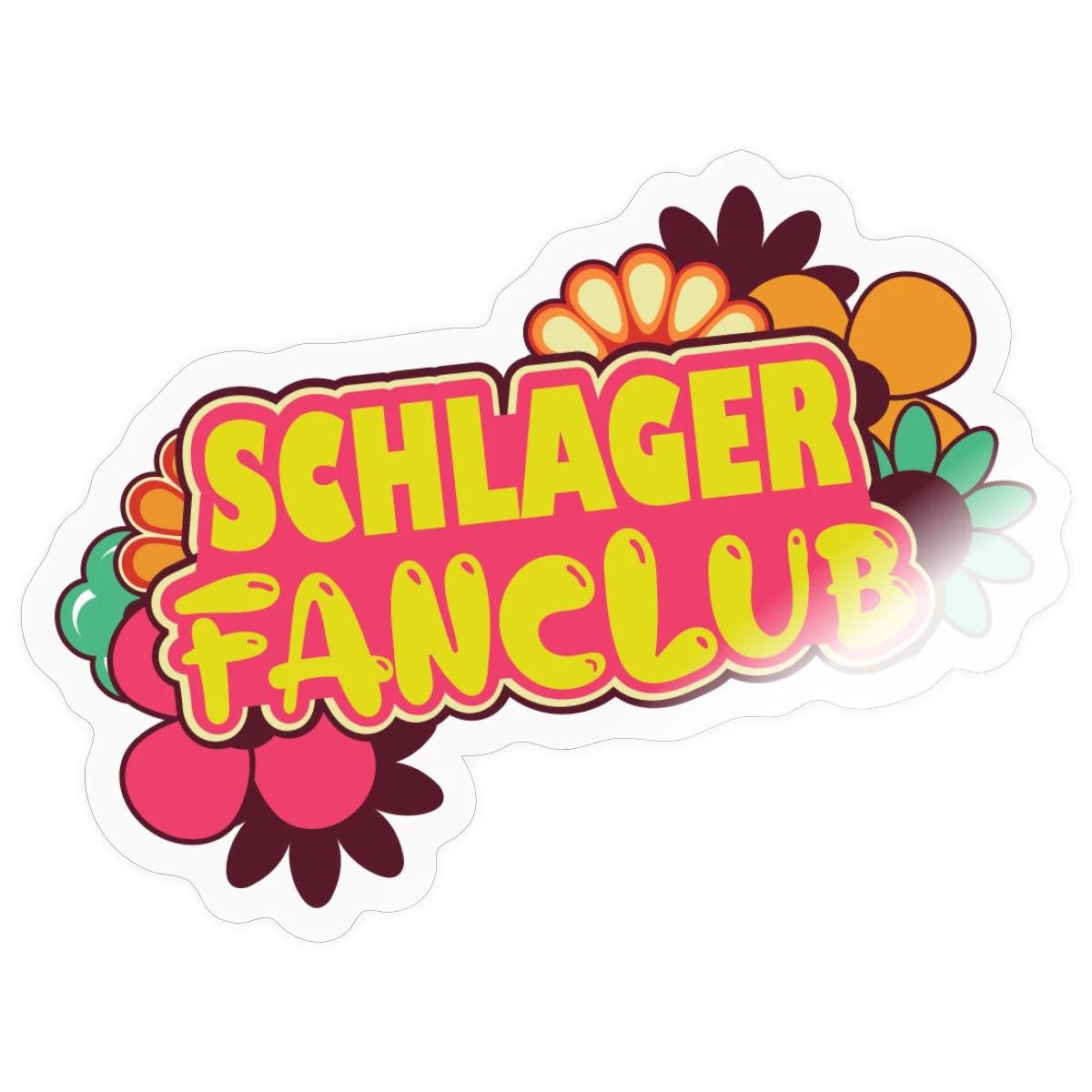 Spreadshirt Aufkleber Schlager Fanartikel, Schlager Fanclub Sticker Aufkleber