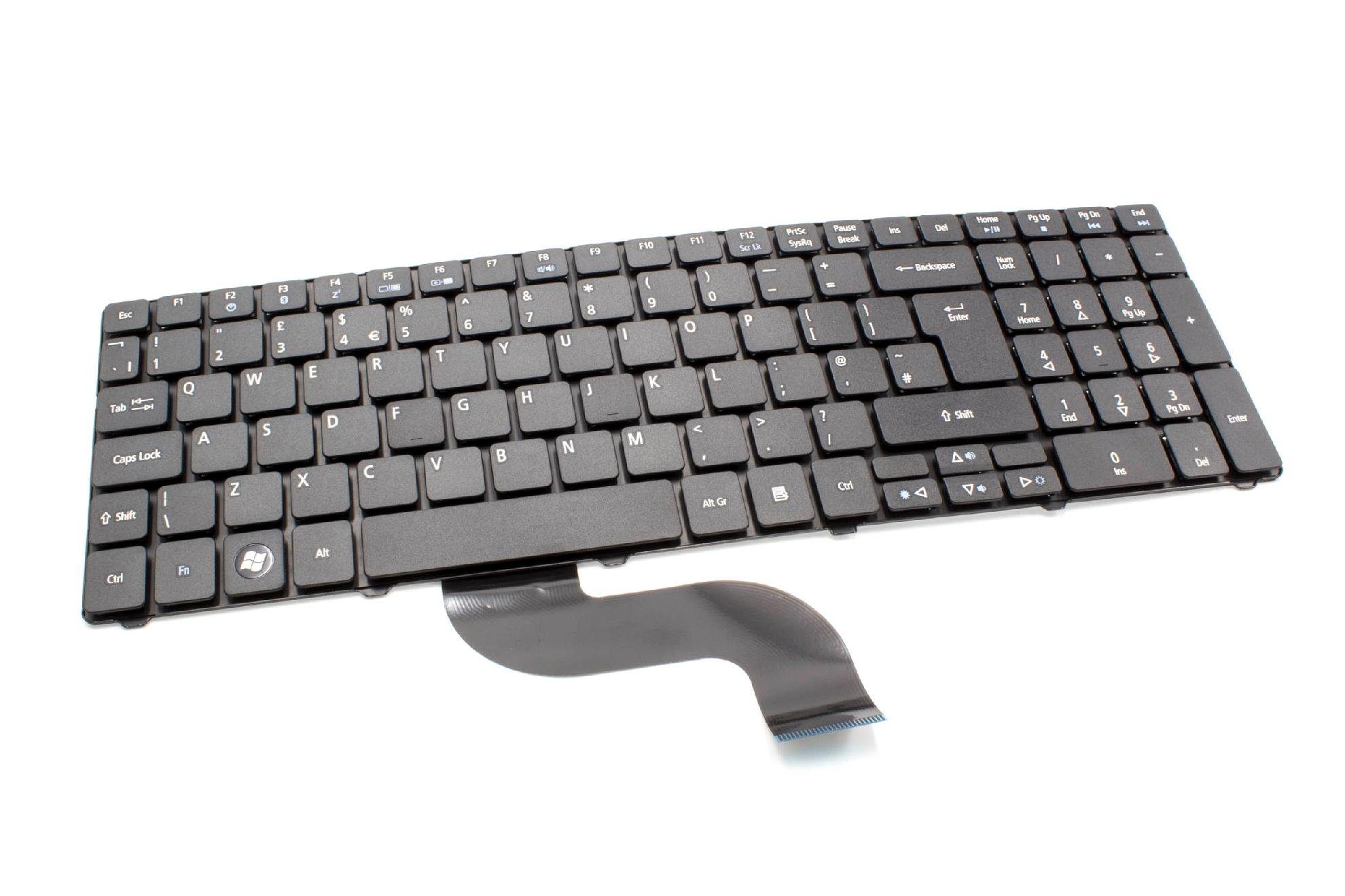 vhbw Tastatur (passend für Acer Aspire 5536, 5536G, 5538, 5538G, 5542, 5542G, 5552, 5552G, 5733 Notebook / Netbook)