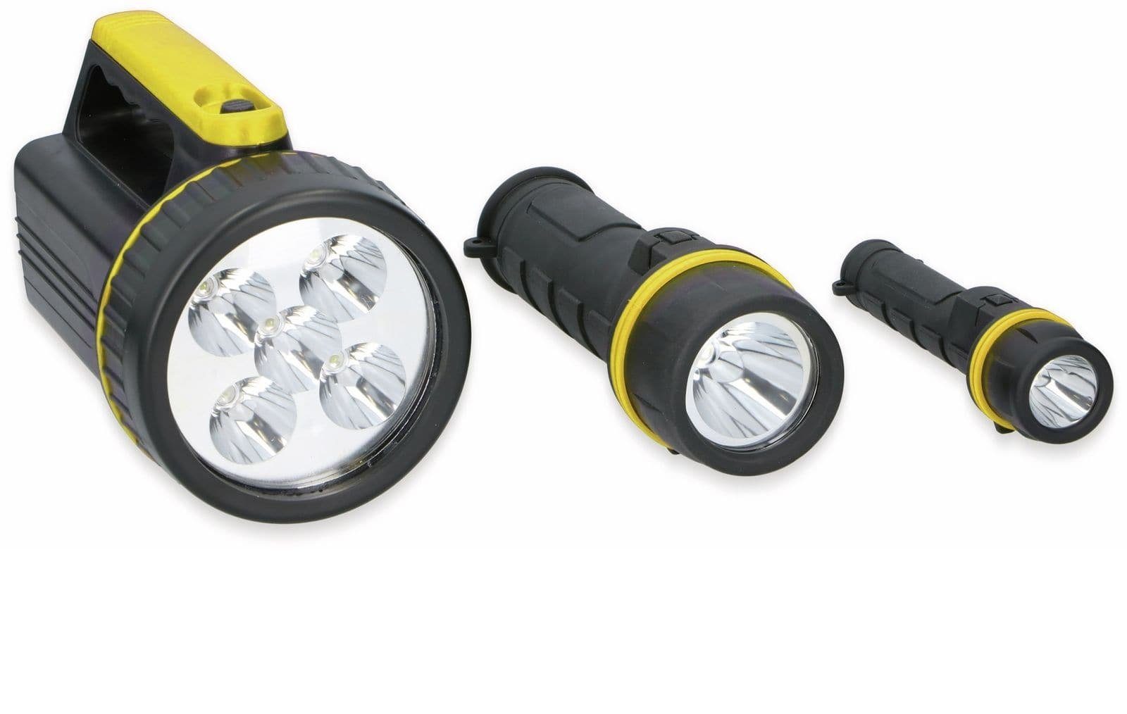 Taschenlampe LED-Taschenlampen-Set Grundig Stück 3 14681, Grundig LED
