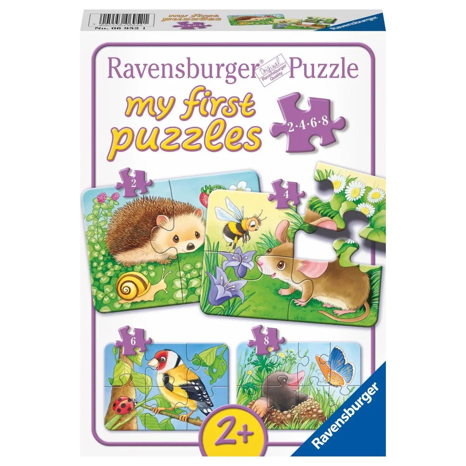 Ravensburger Puzzle Süße Gartenbewohner. My first Puzzles. 4 Motive, Puzzleteile