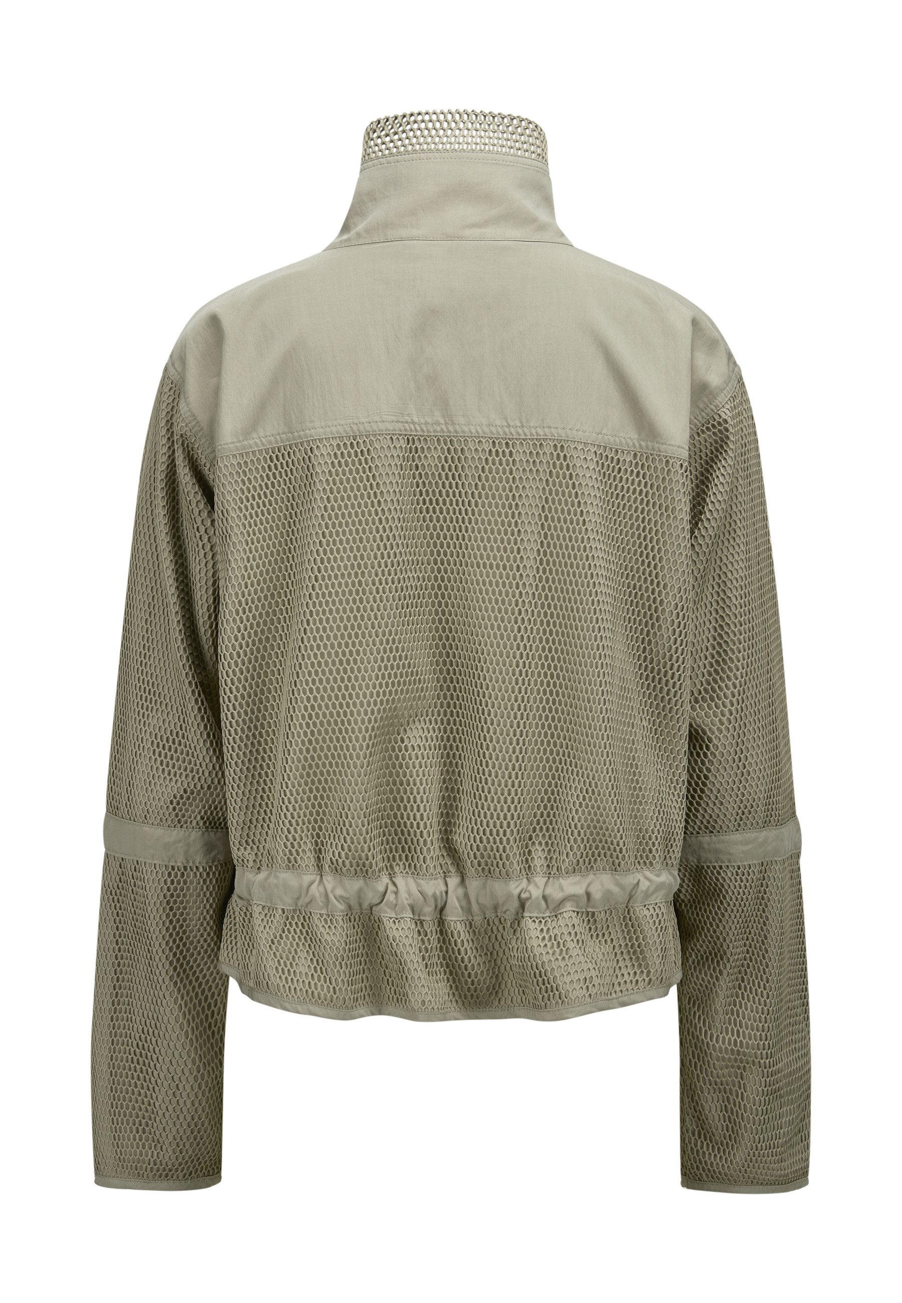 Milestone Sweatjacke MSTerri Damen Übergangsjacke casual, sportlich Tunnelzug, Mesh Einsatz