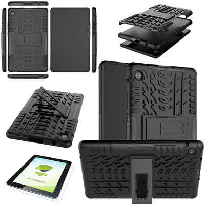 Wigento Tablet-Hülle Für Huawei MatePad T10 / T10s 2020 aufstellbare Outdoor Hybrid Tablet Tasche Etuis Cover Case Schutz Robust Neu