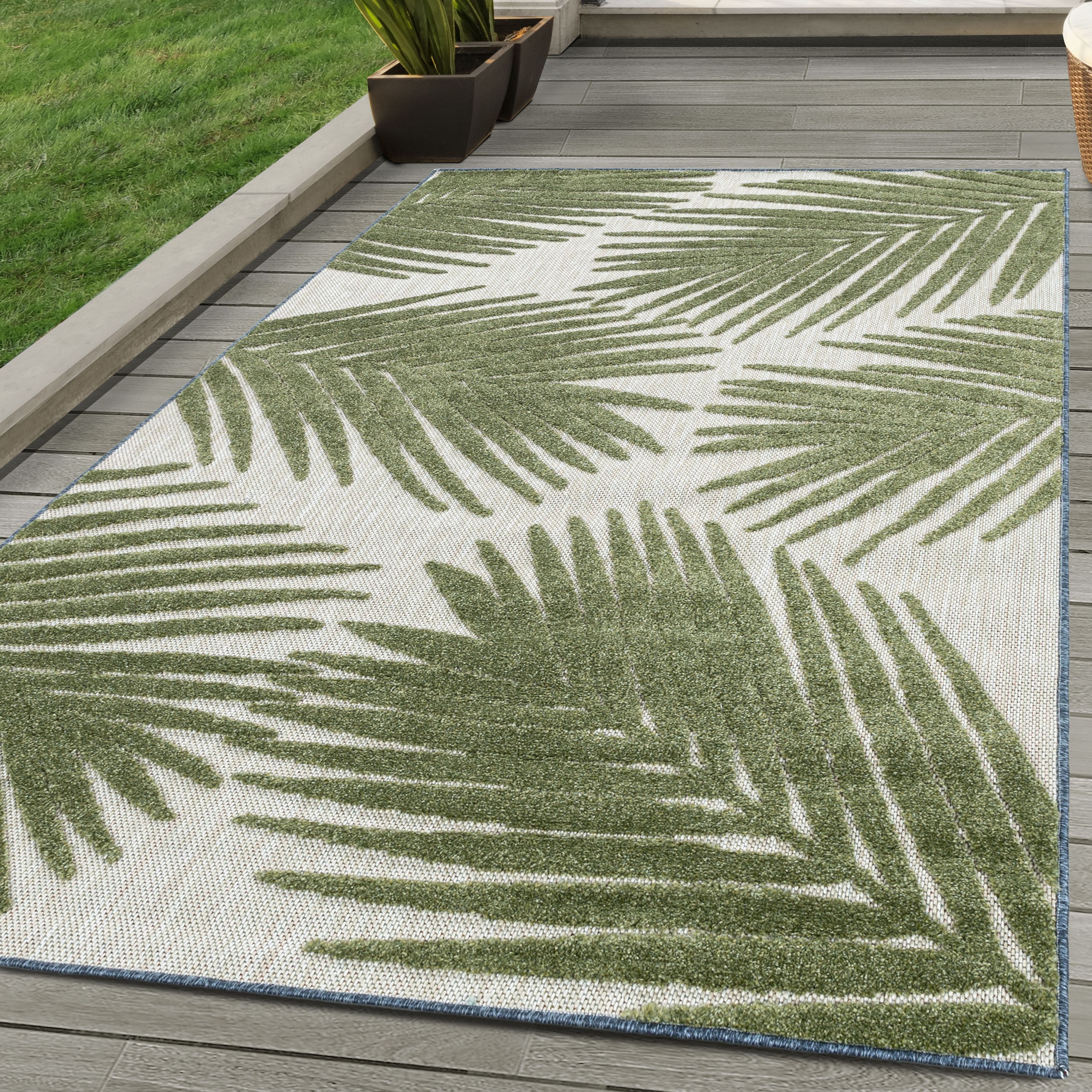 SIMPEX24 Outdoorteppich Palmen Design, Läufer, Höhe: günstig online kaufen