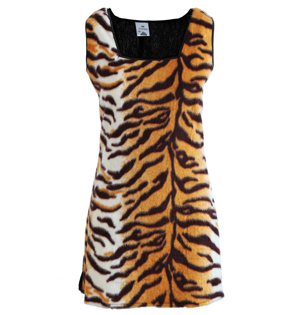 Fries Kostüm Damen Tiger Kleid Tisha Karneval Fasching Halloween, Tigermust günstig online kaufen