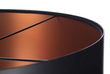 Kiom Pendelleuchte Hängeleuchte Feliza Latex black & copper Ø 50 cm, bei der Installation höhenverstellbar, Leuchtmittel nicht inklusive, Leuchtmittel abhängig