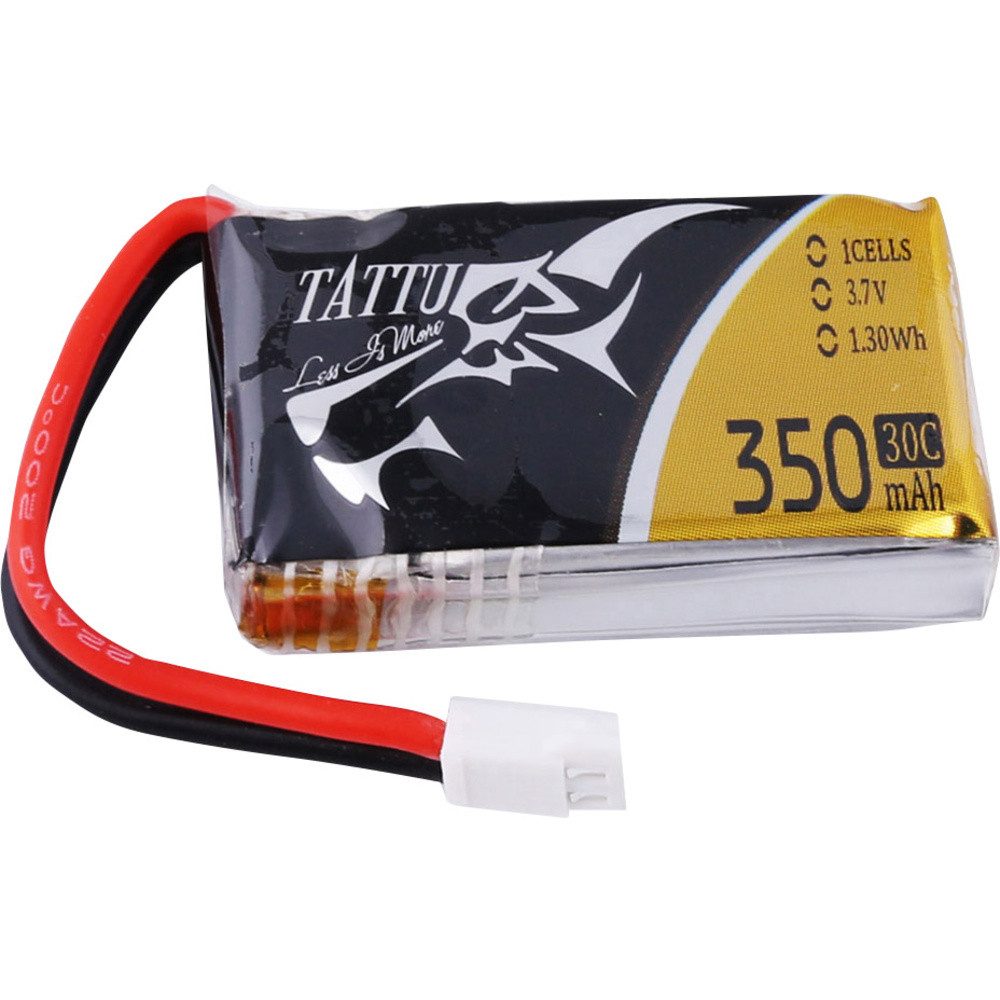 Tattu Tattu Modellbau-Akkupack (LiPo) 3.7 V 350 mAh Zellen-Zahl: 1 30 C Soft Akku 350 mAh (3.70 V)
