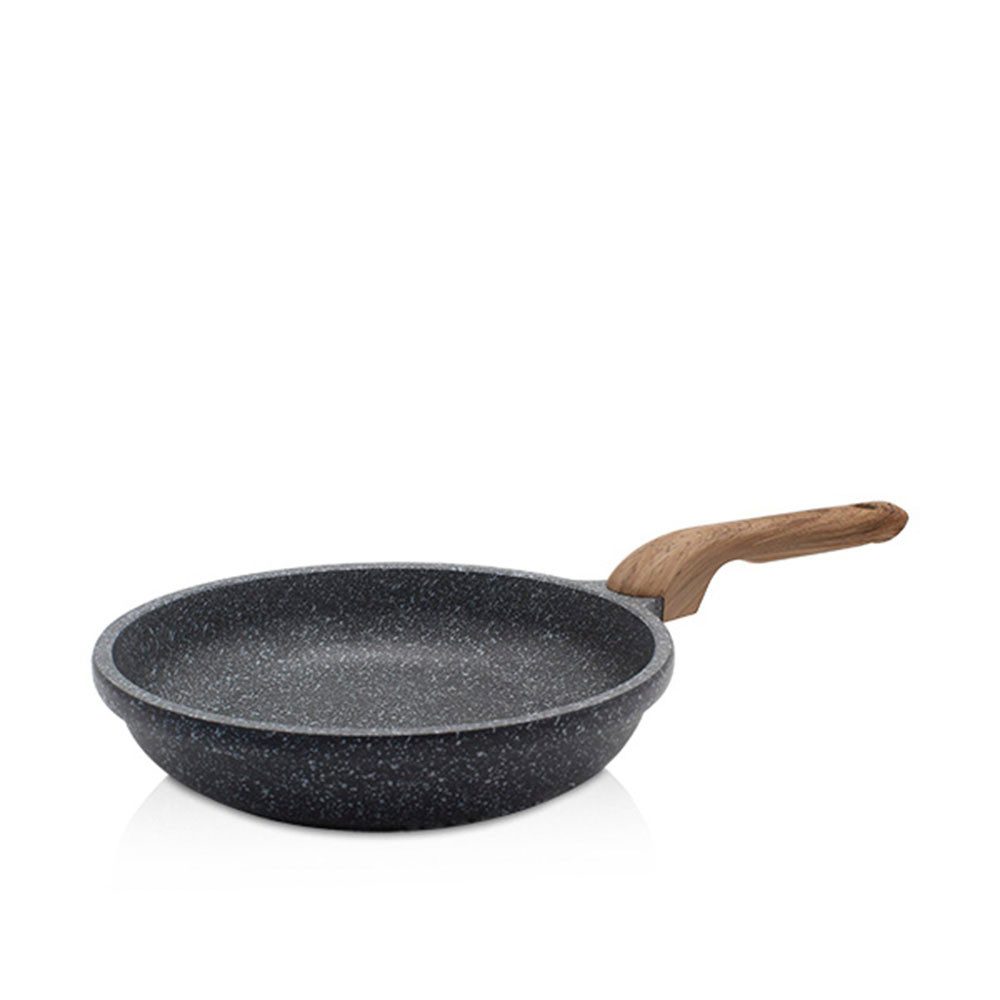 Krüger Bratpfanne Aluguss Pfanne flach Texas, Aluminiumguss (1-tlg), für Induktions-Kochfelder geeignet