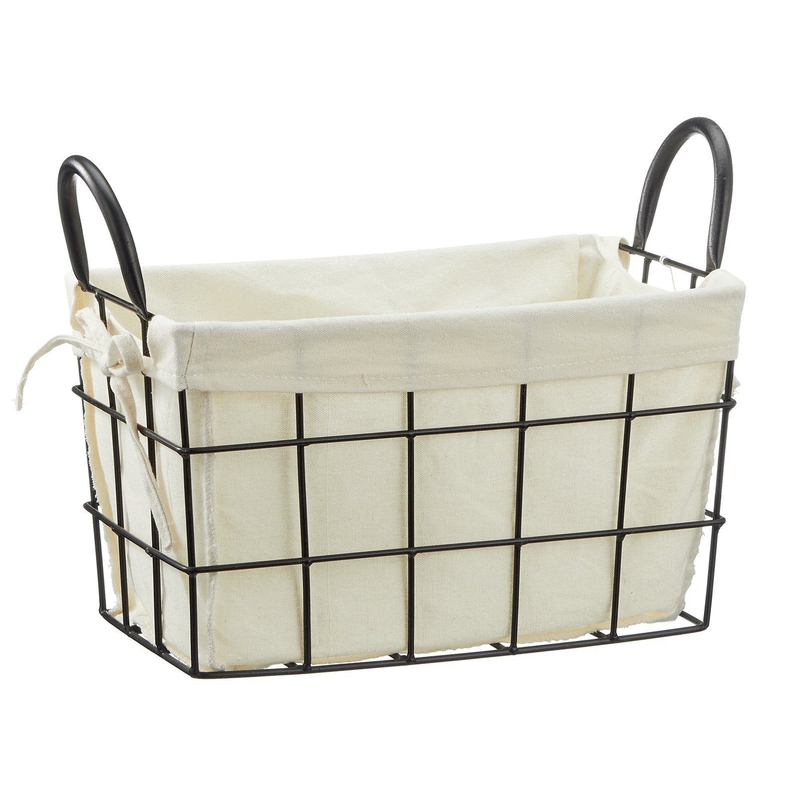 HTI-Living Allzweckkorb Metallkorb mit Stoffeinsatz (Stück, 1 St., 1 Korb m günstig online kaufen