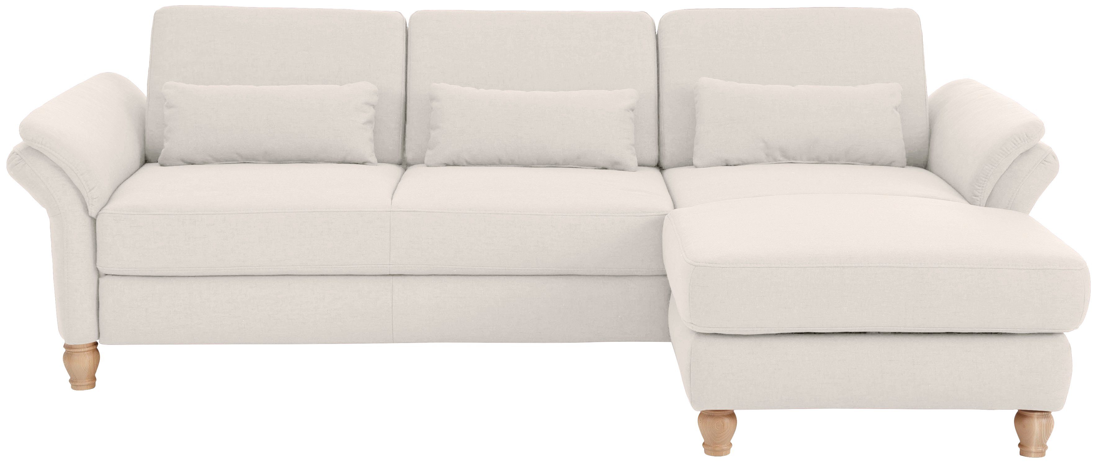 Home affaire Ecksofa Palace L-Form, incl. Sitztiefenverstellung, wahlweise mit Bettfunktion und Stauraum