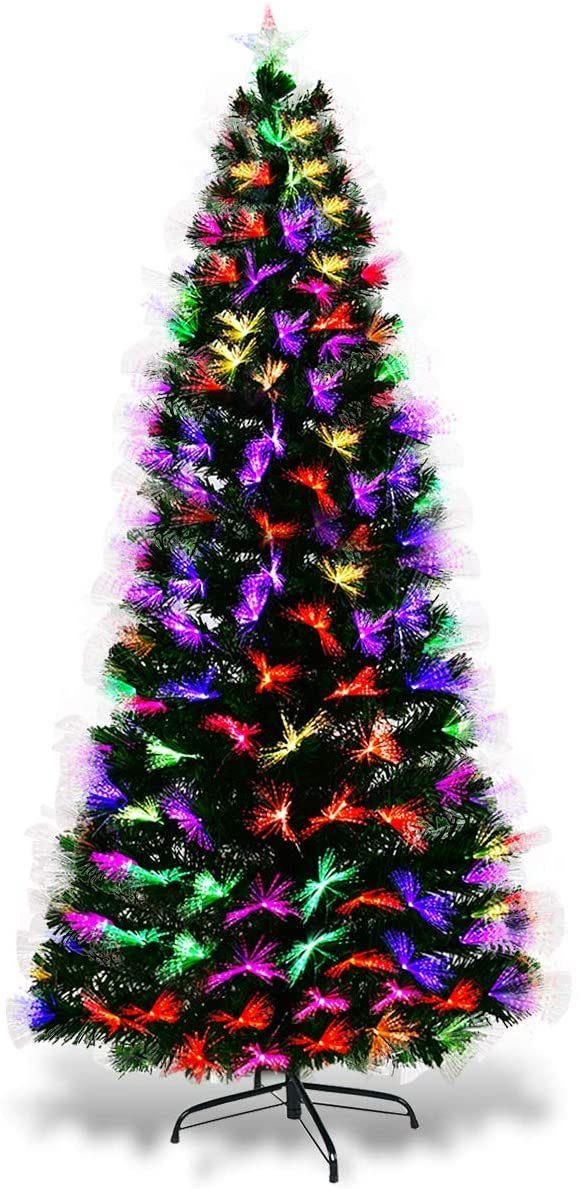 COSTWAY Künstlicher Weihnachtsbaum »LED Tannenbaum«, 210 cm, mit 