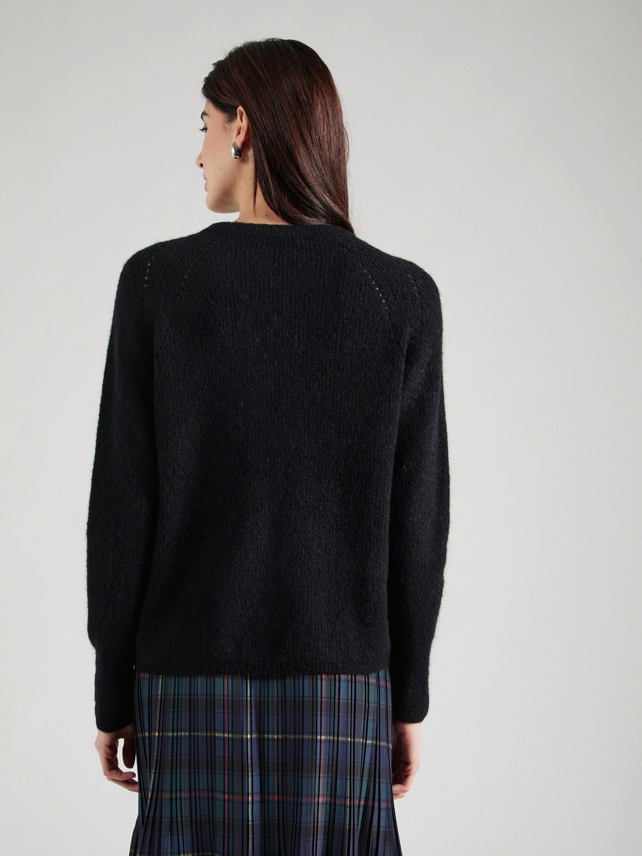 Mos Mosh Rundhalspullover (1-tlg) Lochmuster