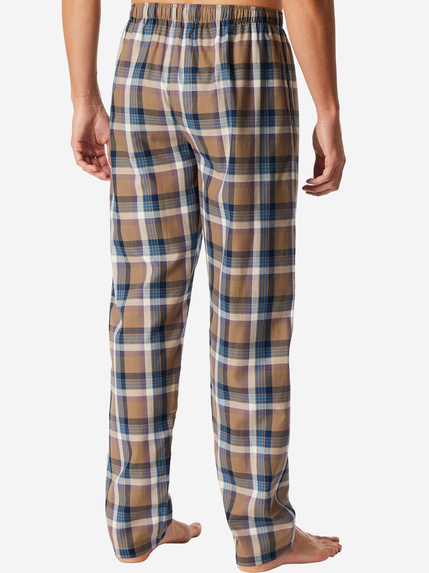 Schiesser Pyjamahose Lange Webhose - Blend & Relax Schlafhose, Nacht Hose, Loungehose