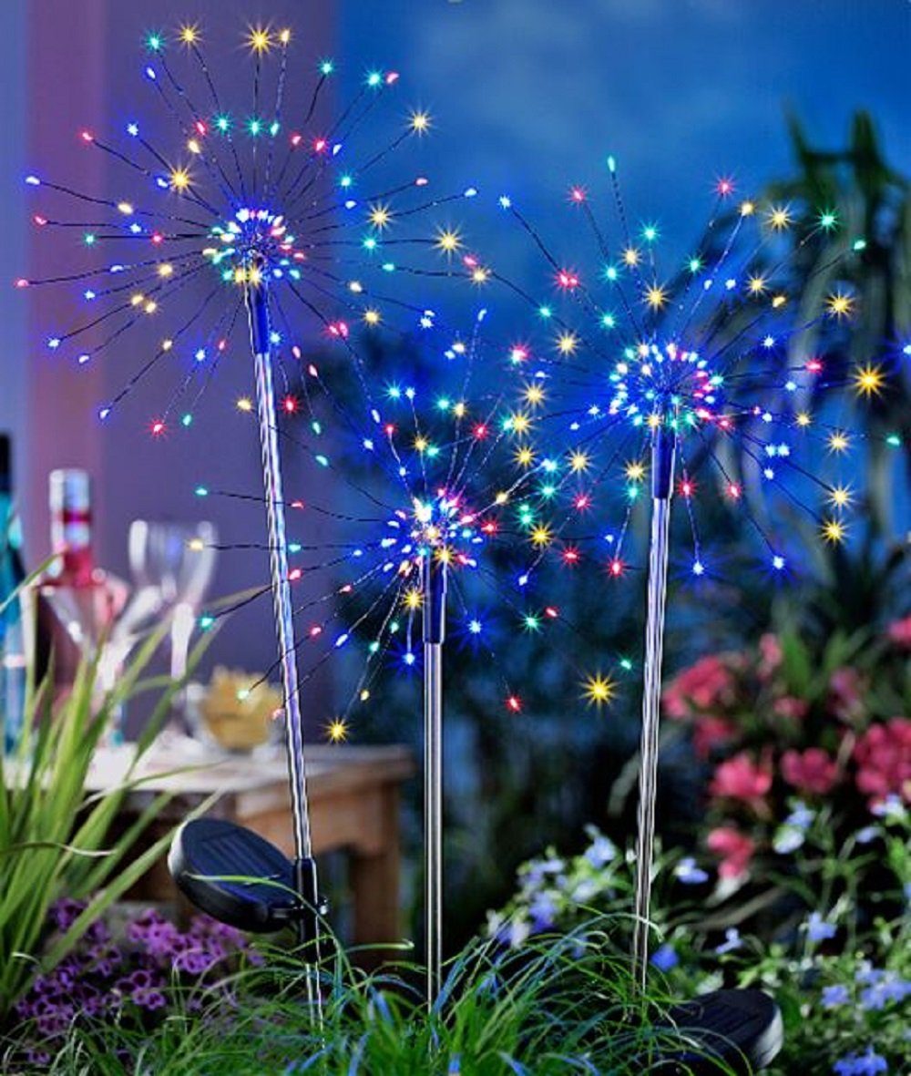 Luna24 simply great ideas... Gartenstecker LED Gartenstecker Feuerwerk bunt günstig online kaufen