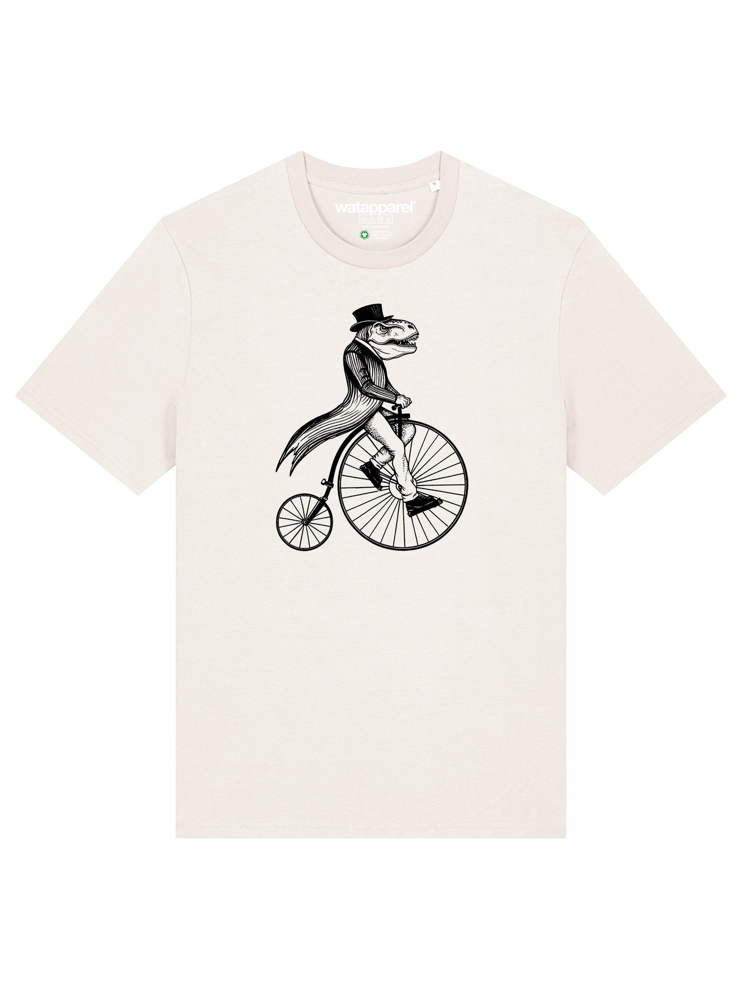 T-Shirt T-Rex auf Fahrrad