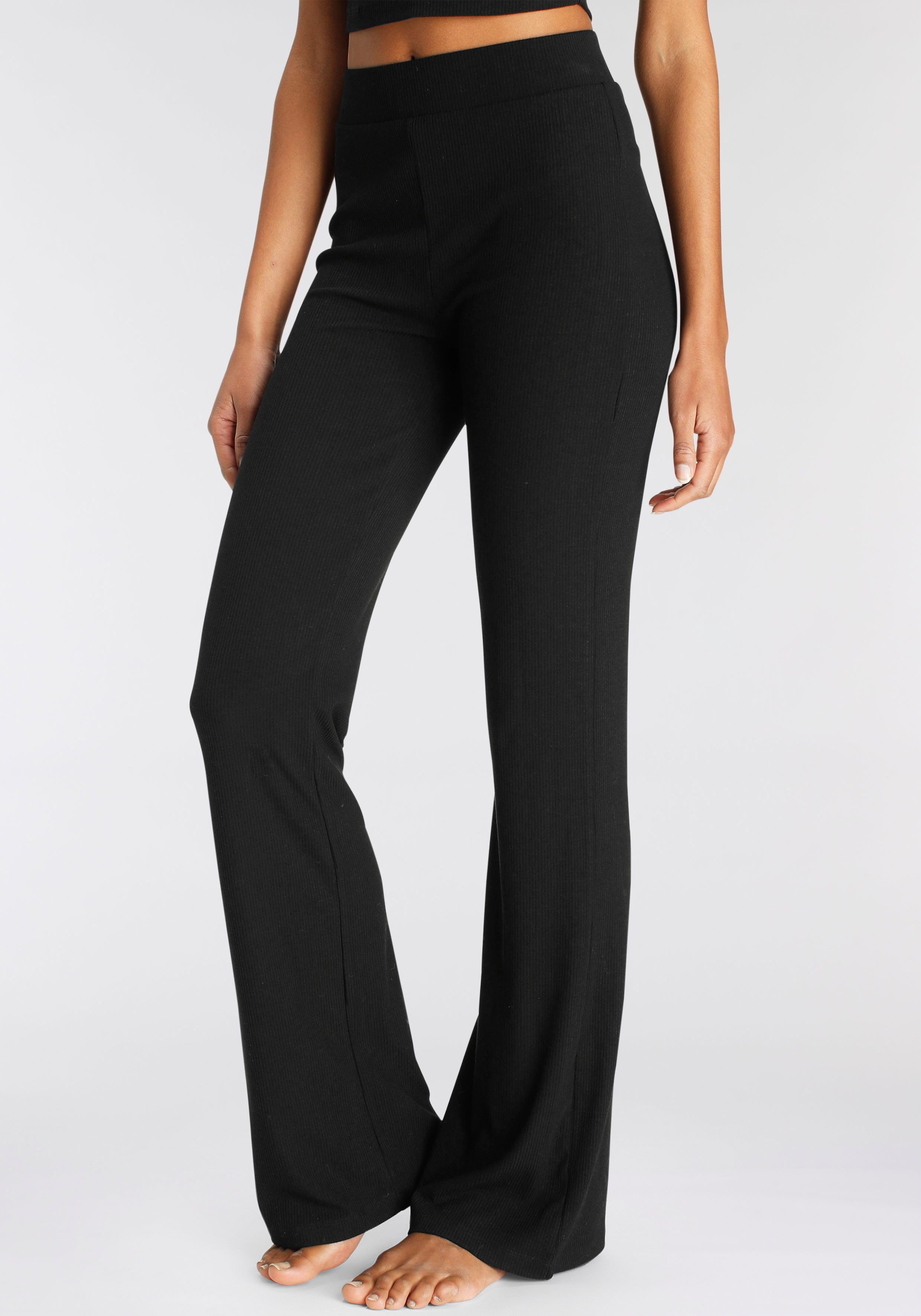 LASCANA Loungehose mit Rippen, Loungeanzug | Komforthosen