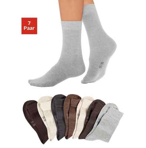 Lavana Basicsocken (Packung, 7-Paar) mit druckfreiem Bündchen