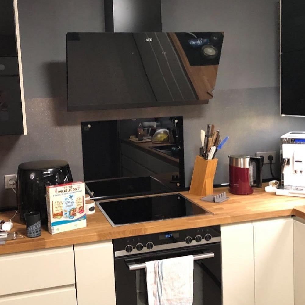 Melko Küchenrückwand Herd- Spritzschutz Küchenrückwand ESG Sicherheitsglas günstig online kaufen