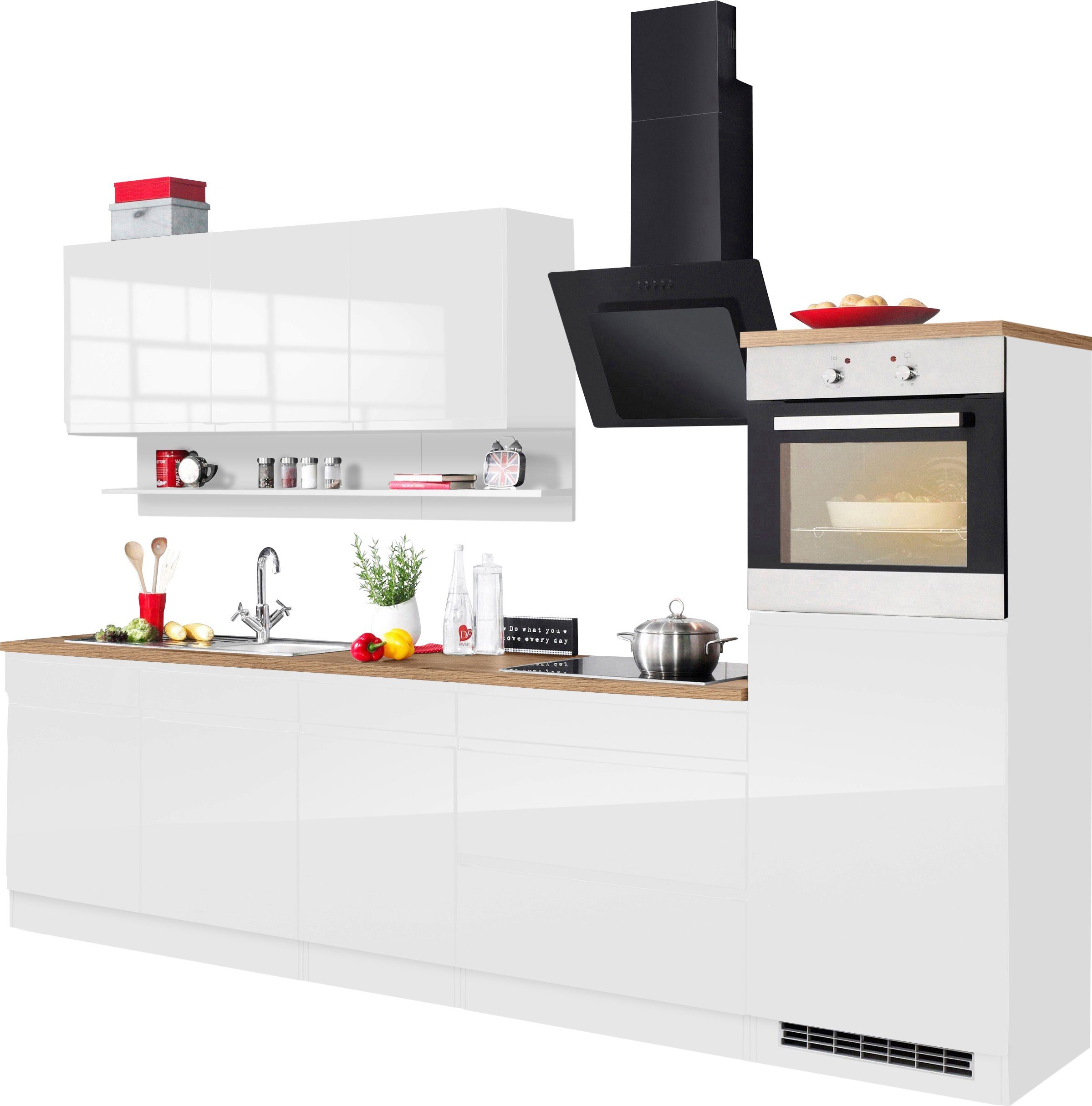 KOCHSTATION Küchenzeile KS-Virginia, Breite 290 cm, günstig online kaufen
