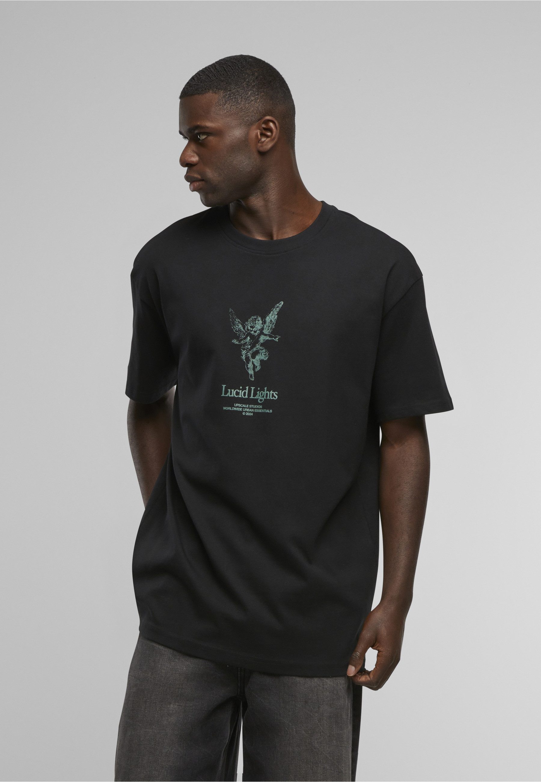 Upscale by Mister Tee T-Shirt Upscale by Mister Tee Lucid Lights Heavy Oversize Tee (1-tlg)
