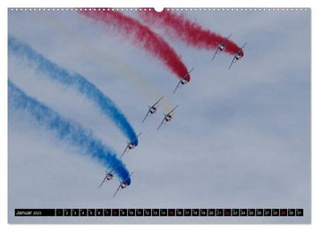 CALVENDO Wandkalender Augenblicke in der Luft: Patrouille de France (Premium, hochwertiger DIN A2 Wandkalender 2023, Kunstdruck in Hochglanz)