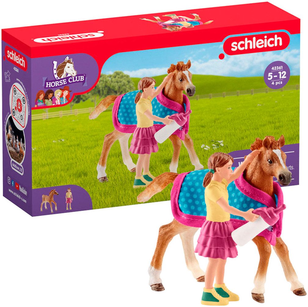 Schleich® Spielfigur »HORSE CLUB, Fohlen mit Decke (42361)« günstig online kaufen