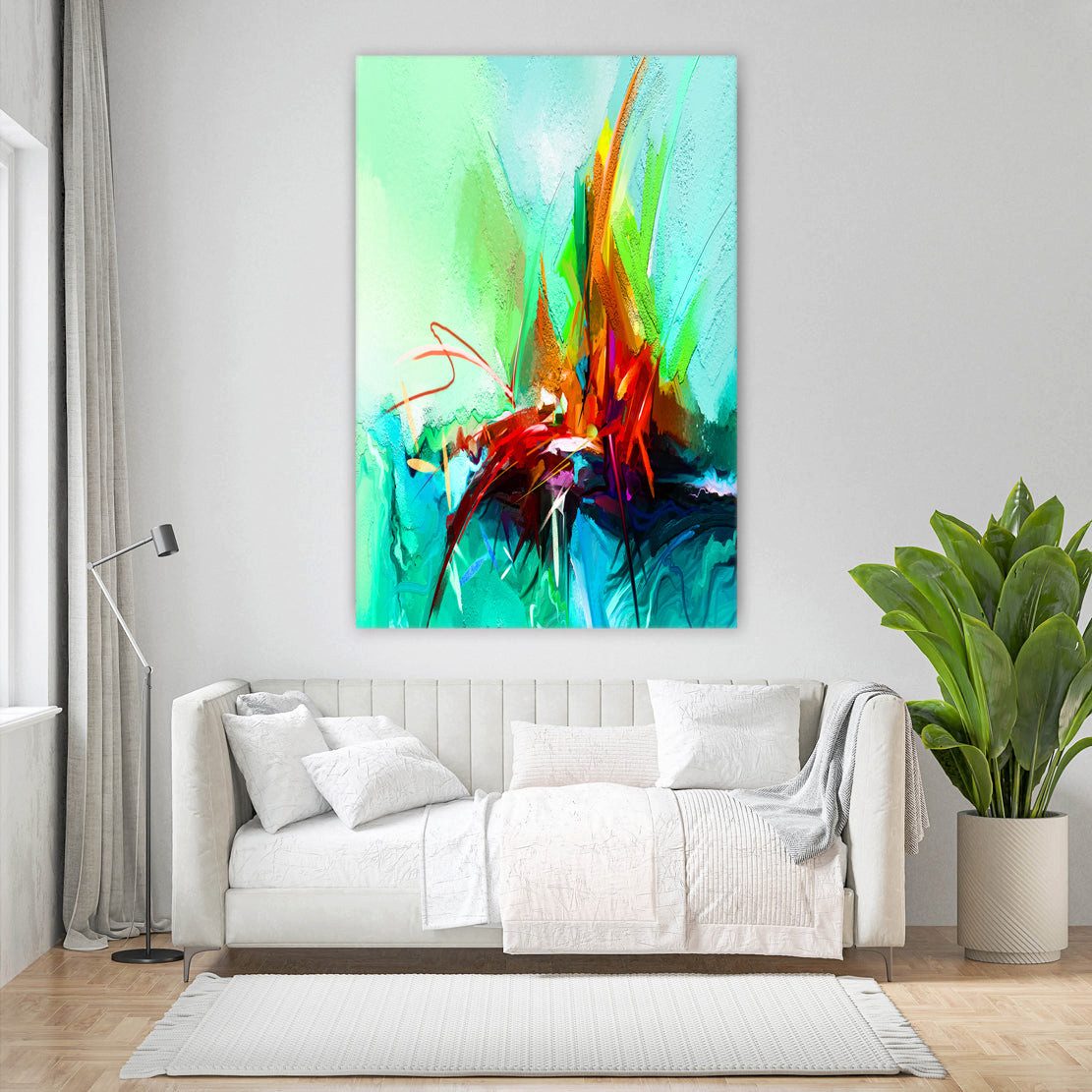 Artedinoi Leinwandbild Abstract Design Leinwandbild Wandbild Dekoration Kunst XL Abstrakt