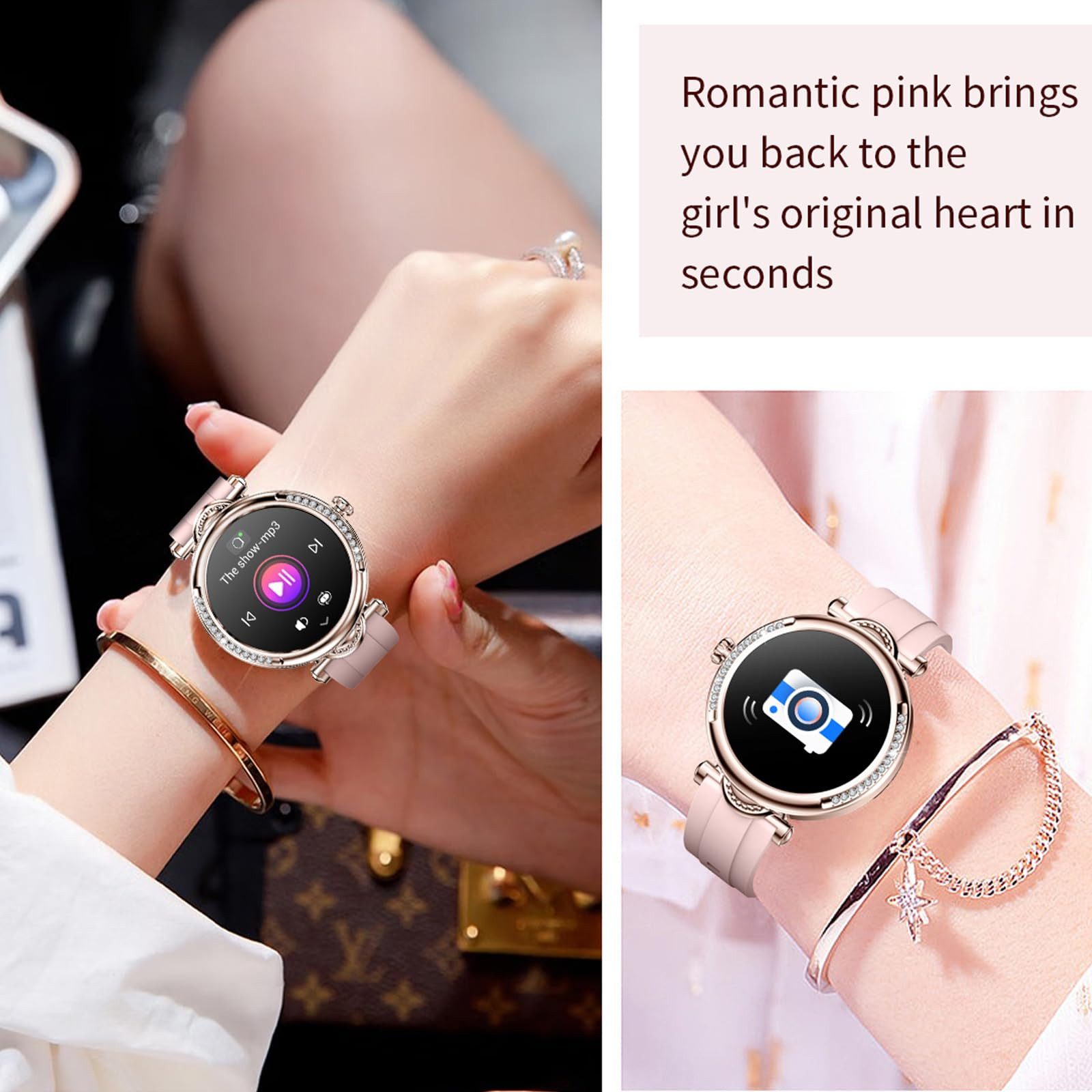 ibettertec Smartwatch, Fitness Tracker uhr für Damen Herren mit Telefonfunktion Smartwatch (3.1 cm/1,2" HD Voll Touchscreen Zoll) Smartwatch Fitness Tracker Uhr, IP67 Wasserdicht, Fitnessuhr Tracker mit Pulsmesser Schrittzähler Schlafmonitor