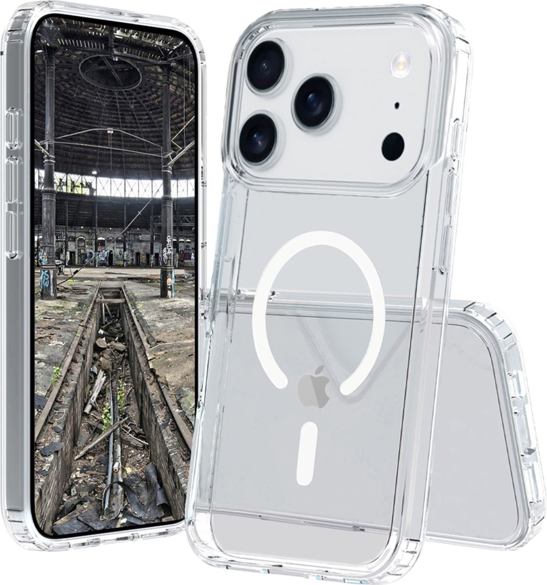 JT Berlin Handyhülle BackCase Pankow Clear MagSafe, 360° Schutz, 2m Fallschutz, MagSafe kompatibel