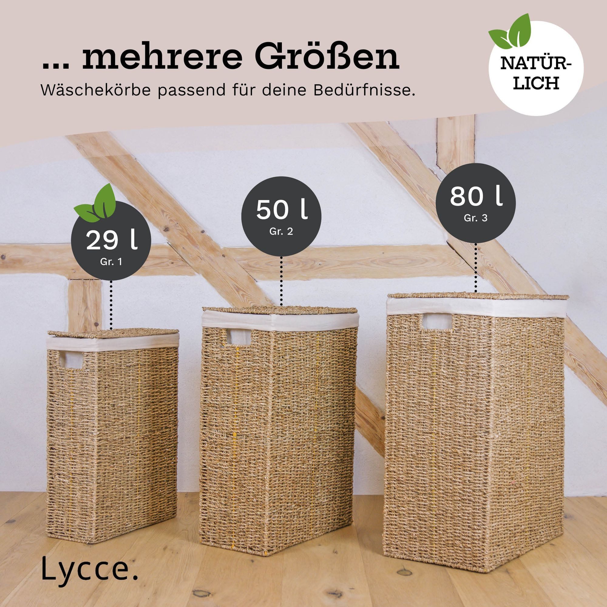 Lycce Wäschekorb Nischenwäschekorb in versch. Größen, günstig online kaufen