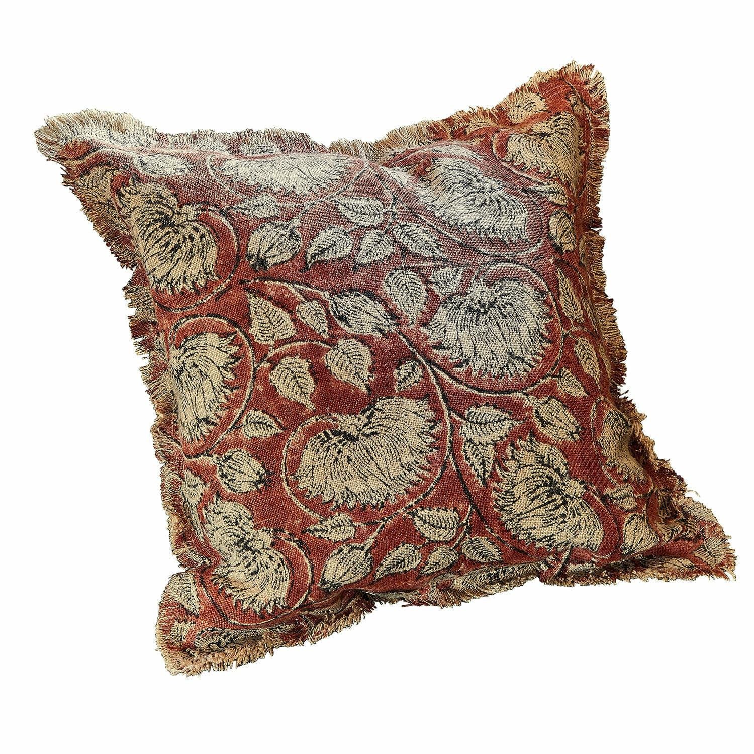 Mirabeau Kissenhülle Kissenhülle Lemisto rostrot/beige, (1 günstig online kaufen