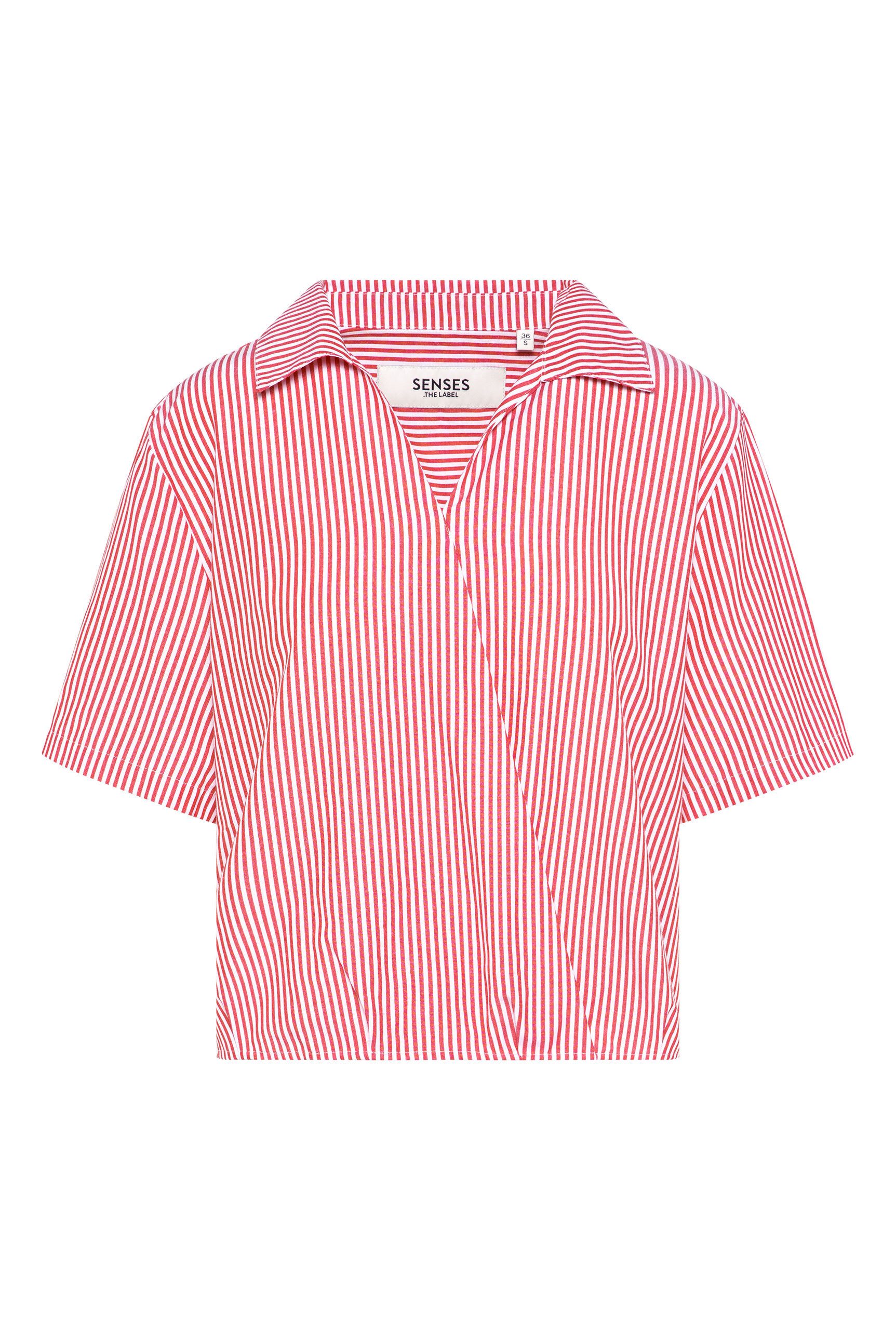 SENSES.THE LABEL Schlupfbluse mit Kellerfalte im Rücken