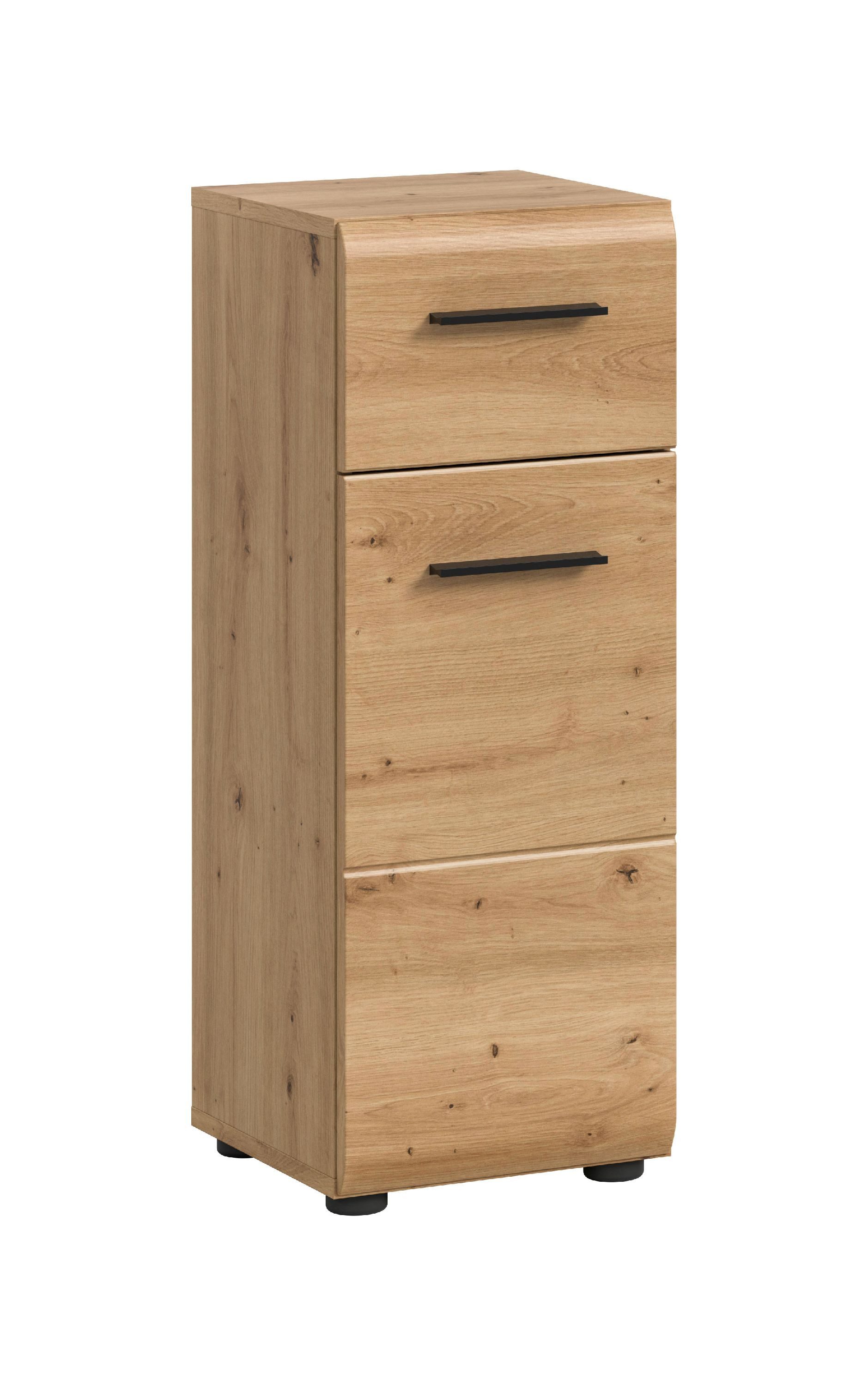 xonox.home Stauraumschrank Artisan Oak Nachbildung Melamin beschichtet modern 30x80x30 cm