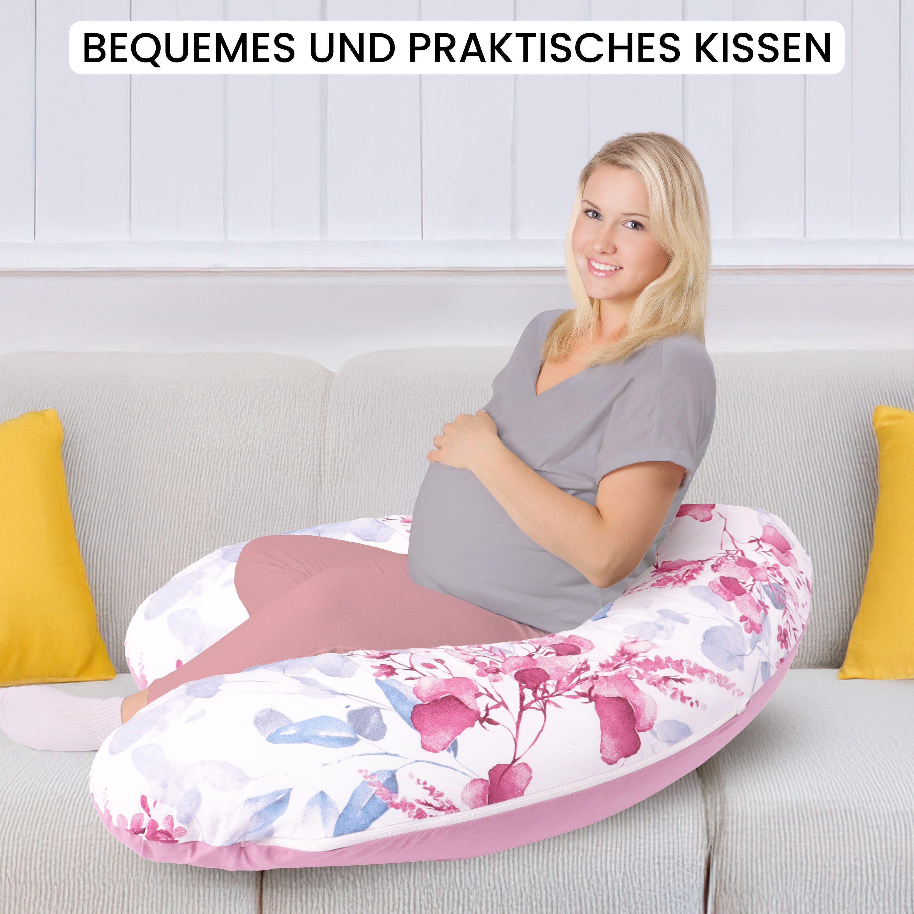 Amilian Stillkissen XXL 170 cm - Schwangerschaftskissen & Seitenschläferkis günstig online kaufen