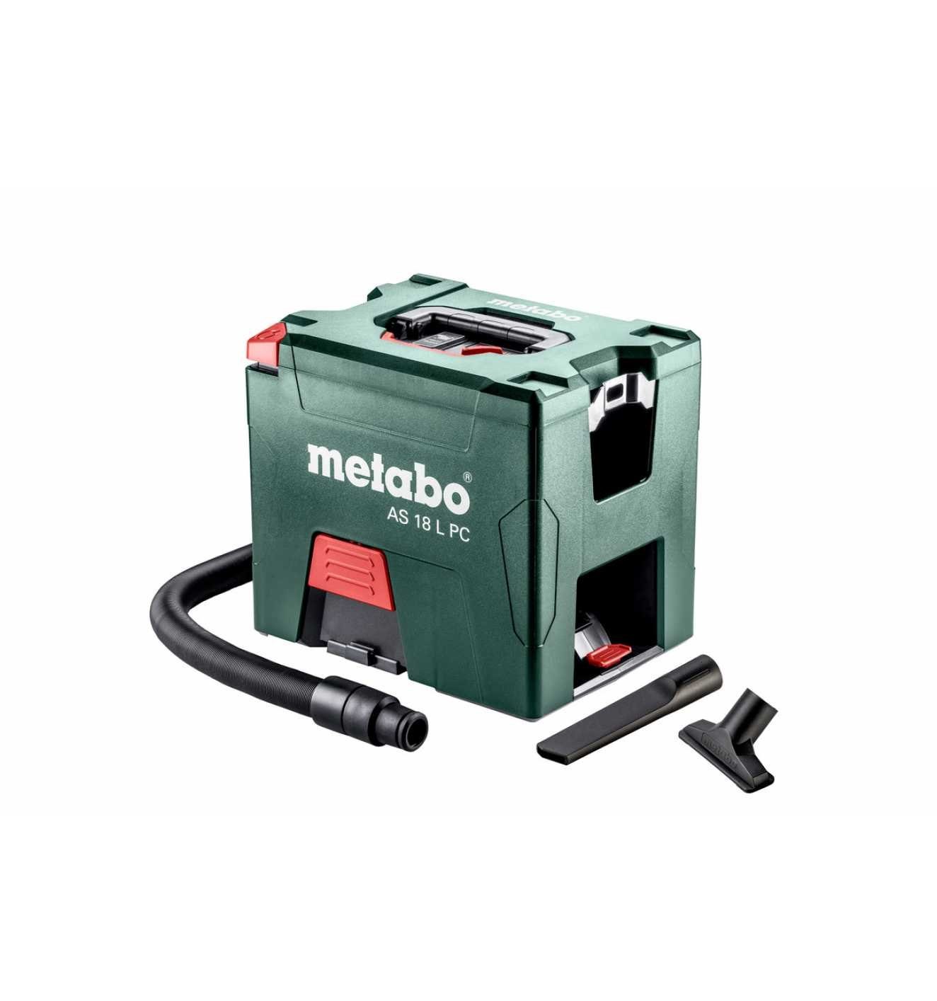 Metabo Professional Akku-Bodenstaubsauger AS 18 L PC, manuelle Filterreinigung, Karton