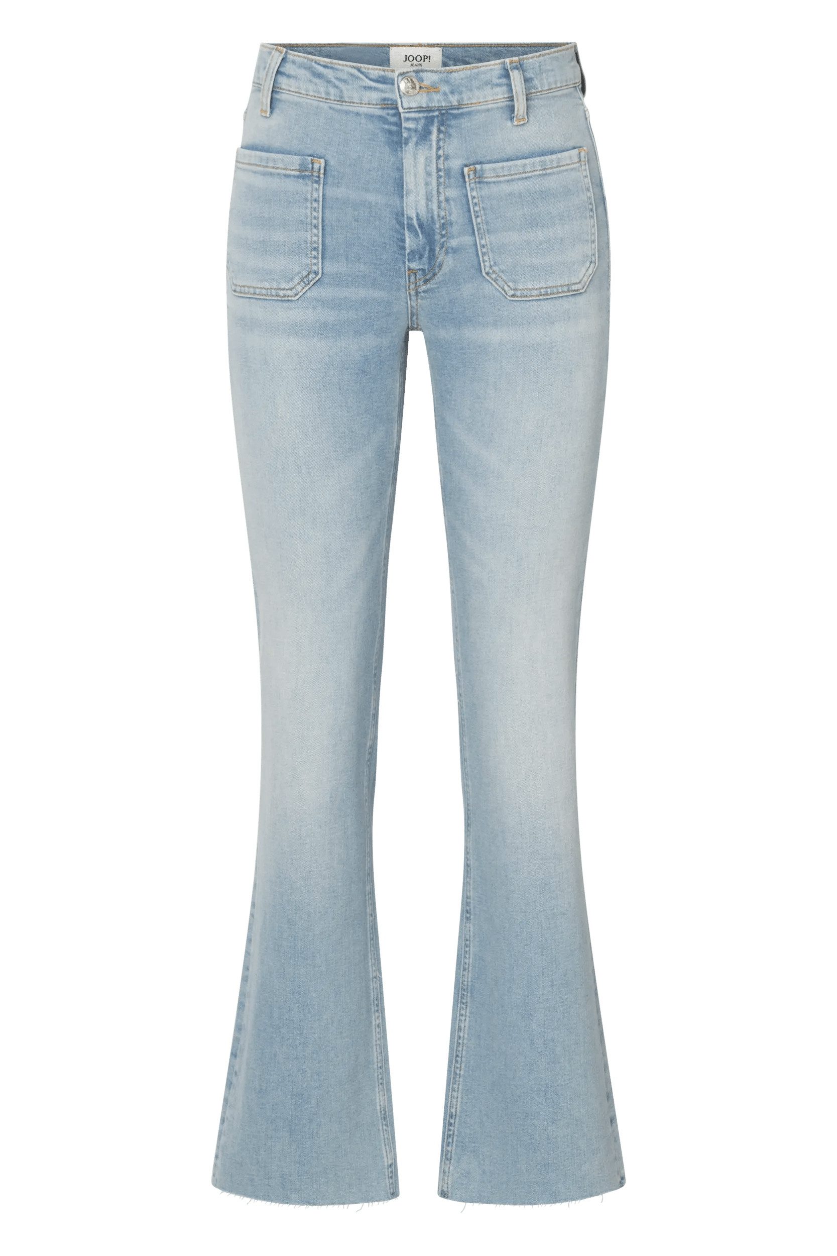 Joop Jeans Bootcut-Jeans Ella hohe Taille, offene Kante am Saum
