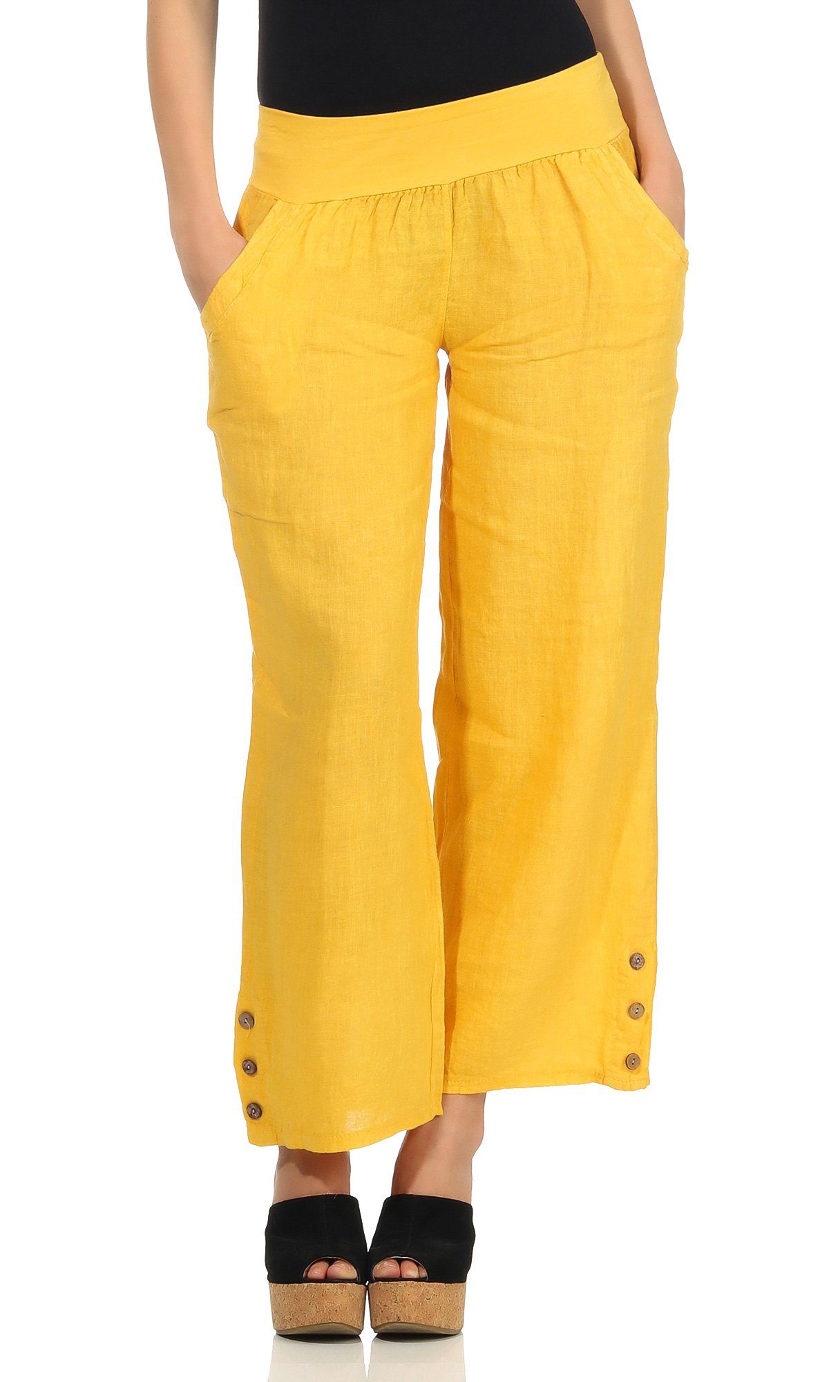 Mississhop Leinenhose Leinenhose 100 % Leinen günstig online kaufen
