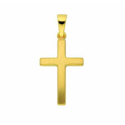 Adelia´s Kette mit Anhänger 333 Gold Kreuz Anhänger, Schmuckset - Set mit Halskette