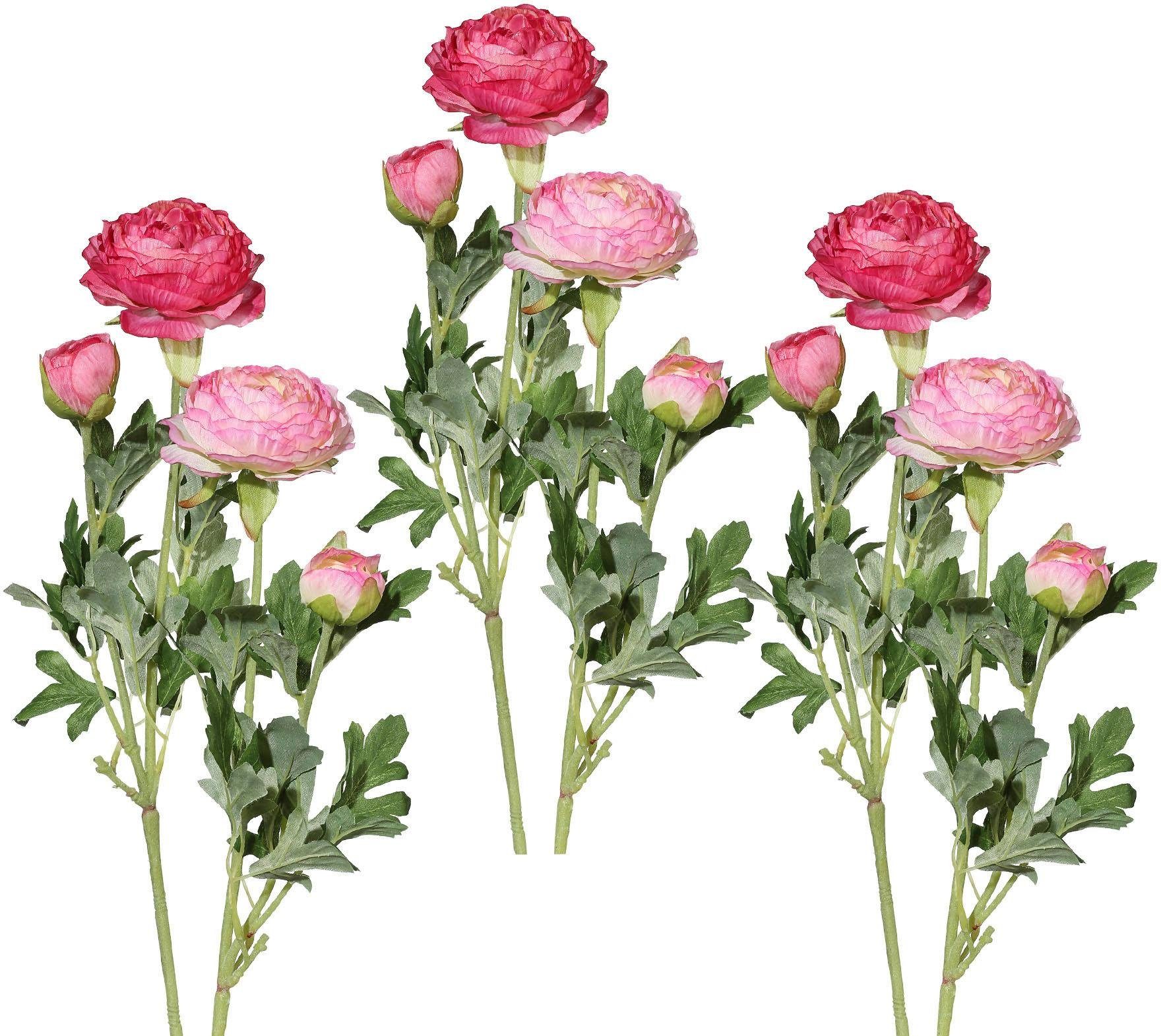 Kunstblume Ranunkel, Creativ green, Höhe 40 cm, für schöne Arrangements wie Sträuße und Gestecke
