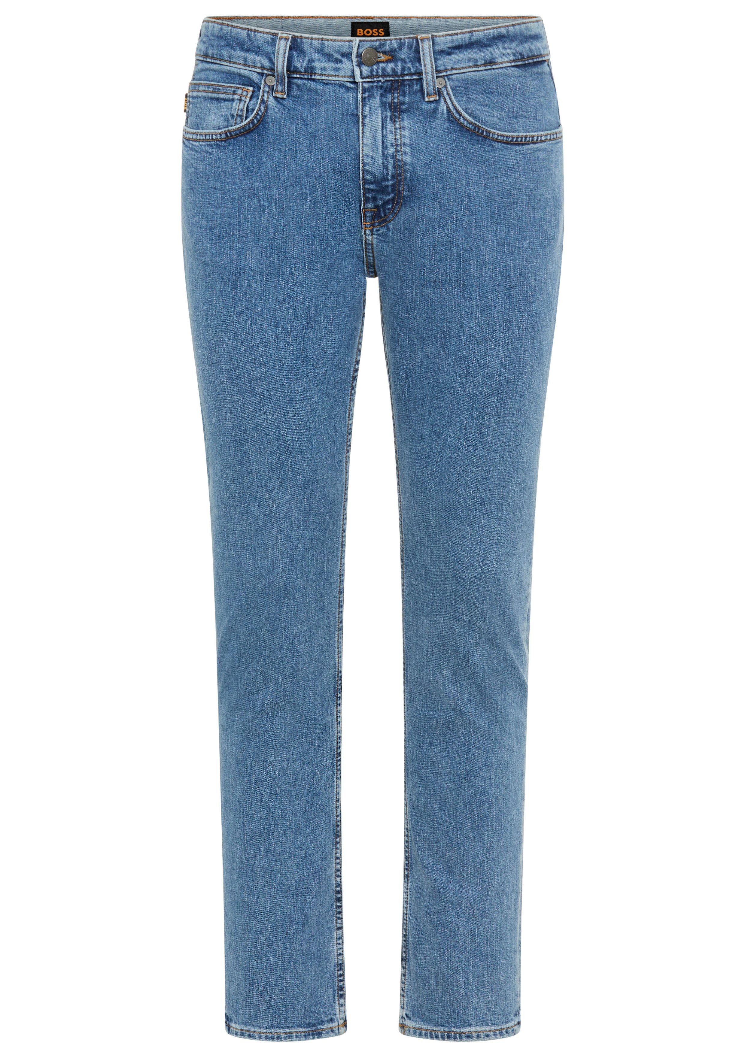 BOSS ORANGE Slim-fit-Jeans DELAWARE BO mit BOSS Leder-Badge günstig online kaufen