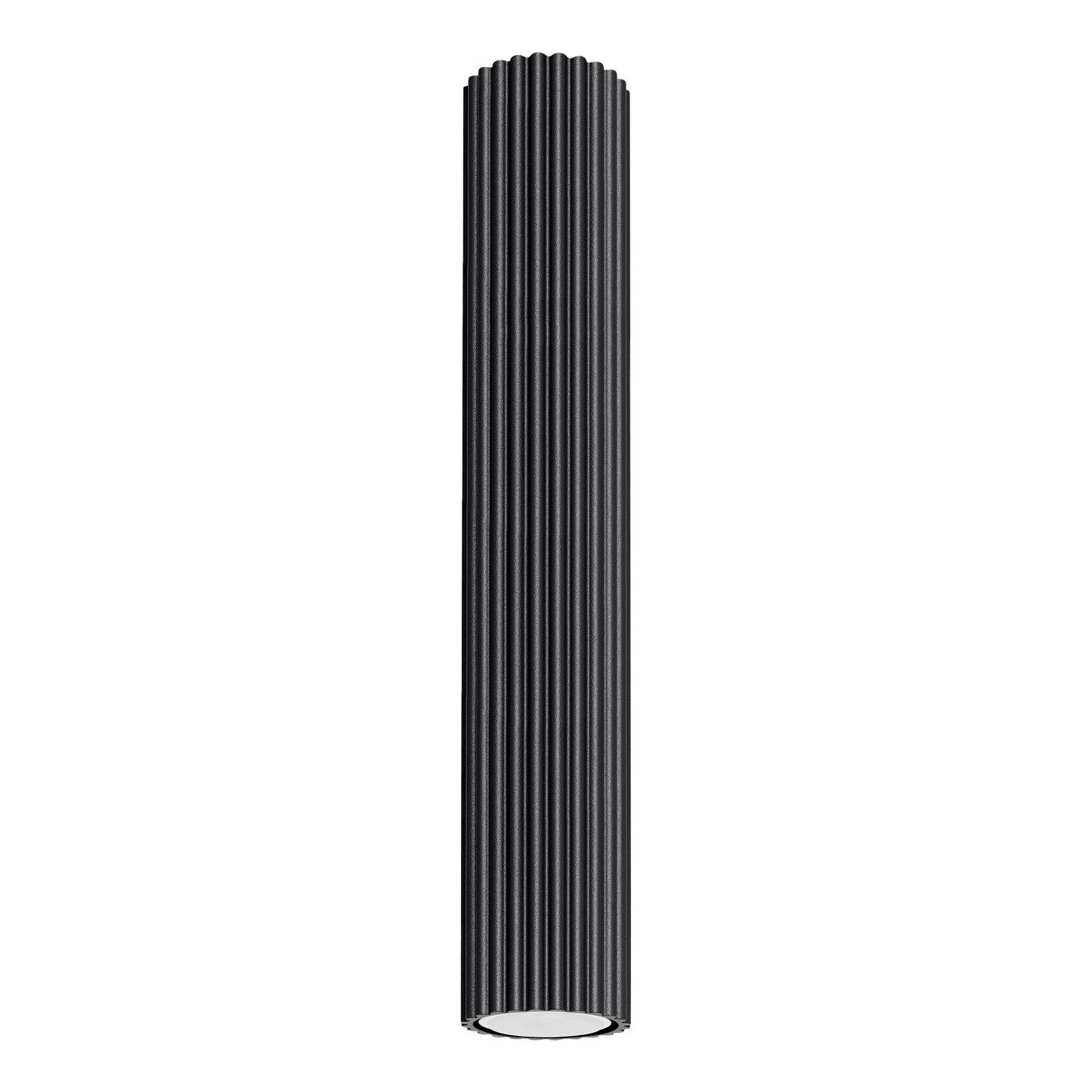 SOLLUX lighting Deckenleuchte Plafond Karbon 40 Schwarz, Nicht enthalten