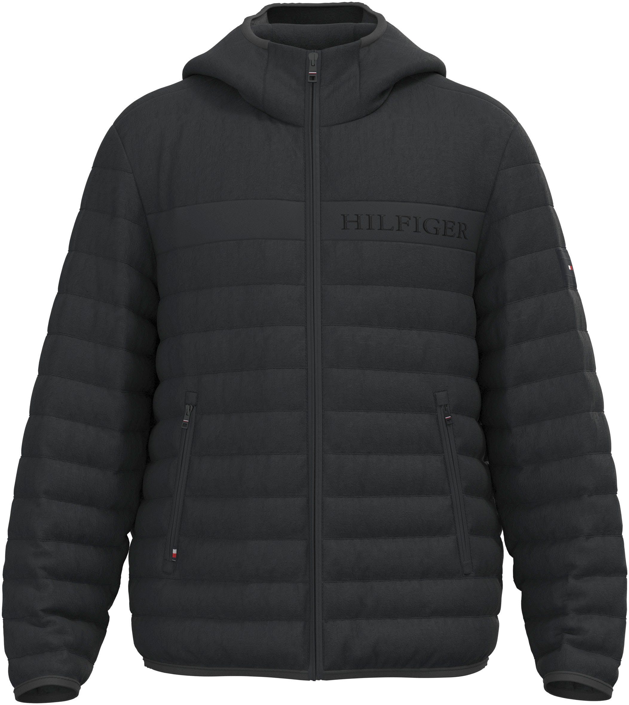 Tommy Hilfiger Steppjacke GMD PADDED HOODED JACKET im hochgeschlossenen Design Black