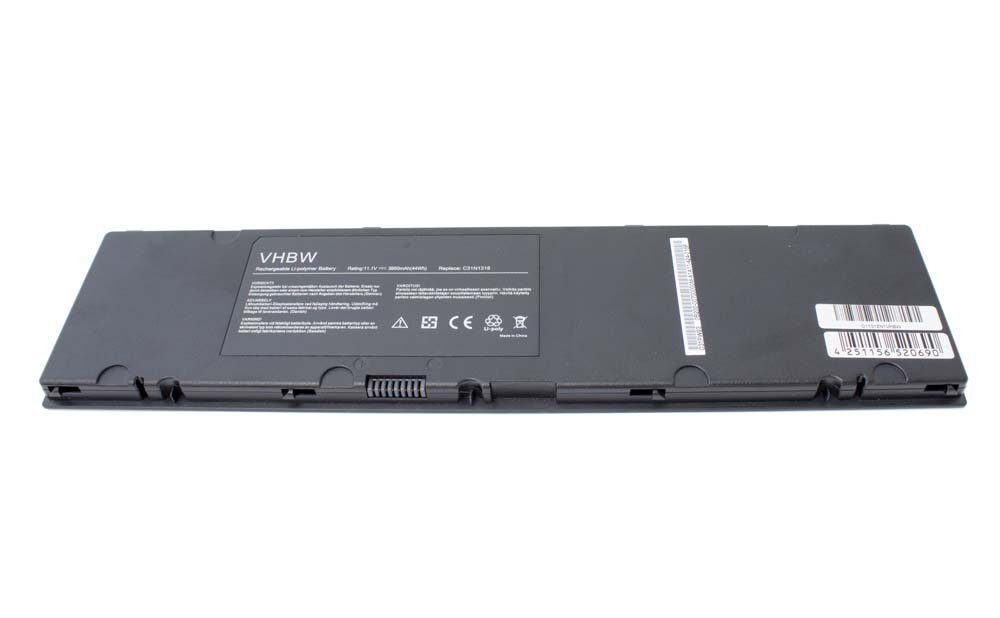 vhbw passend für Asus Pro PU301, PU301LA-RO003G, PU301LA-RO041G, Laptop-Akku 3950 mAh